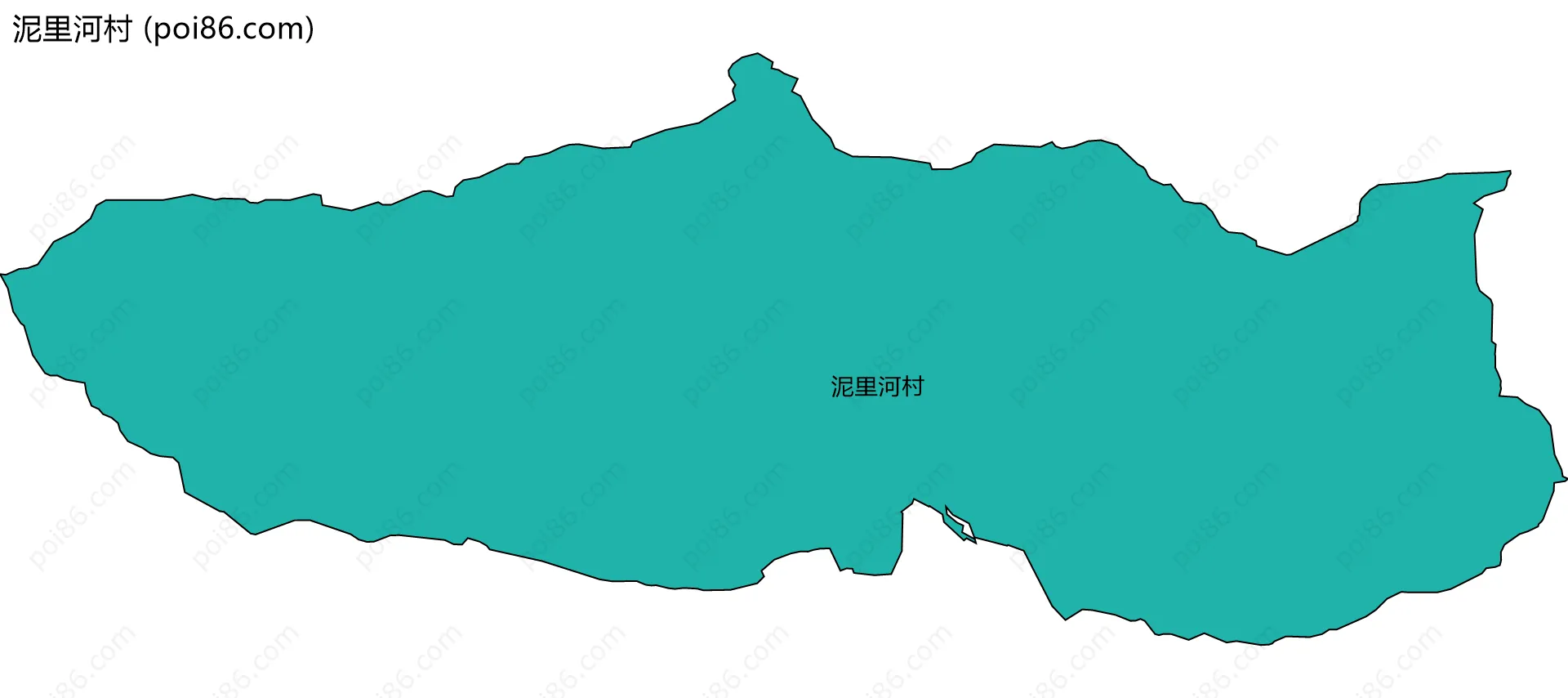 泥里河村边界地图