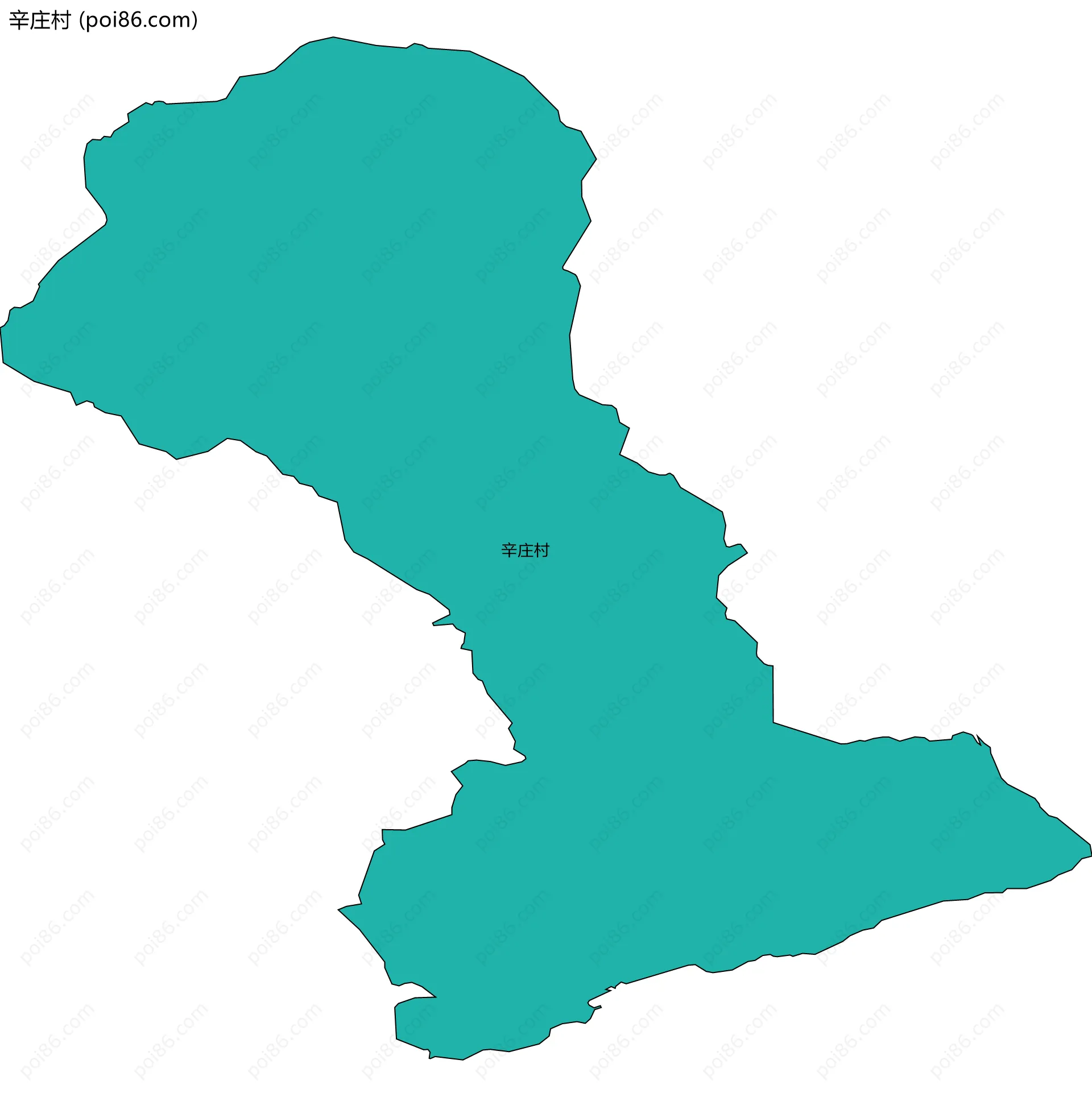 辛庄村边界地图