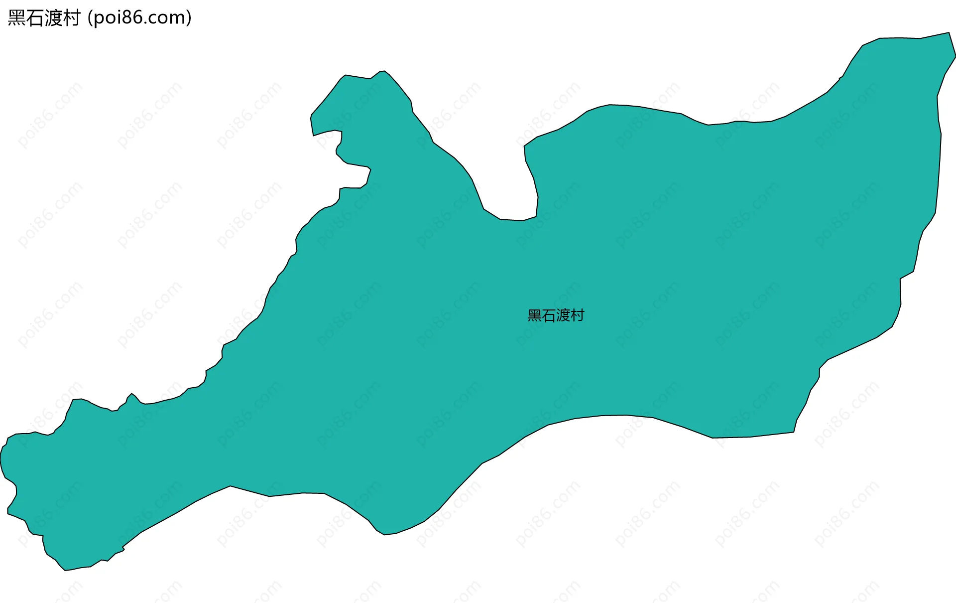 黑石渡村边界地图