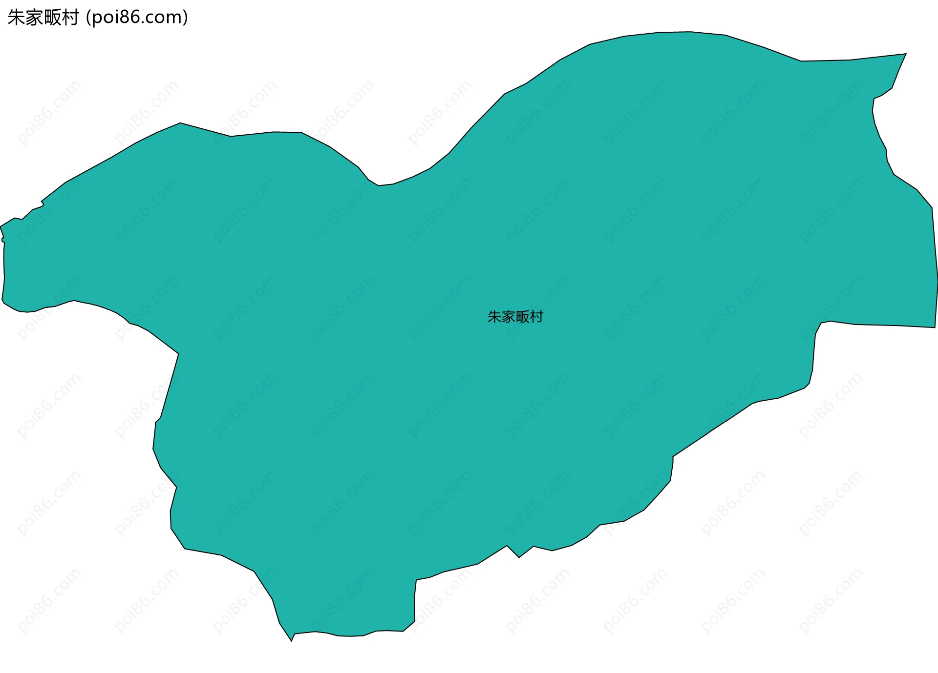 朱家畈村边界地图