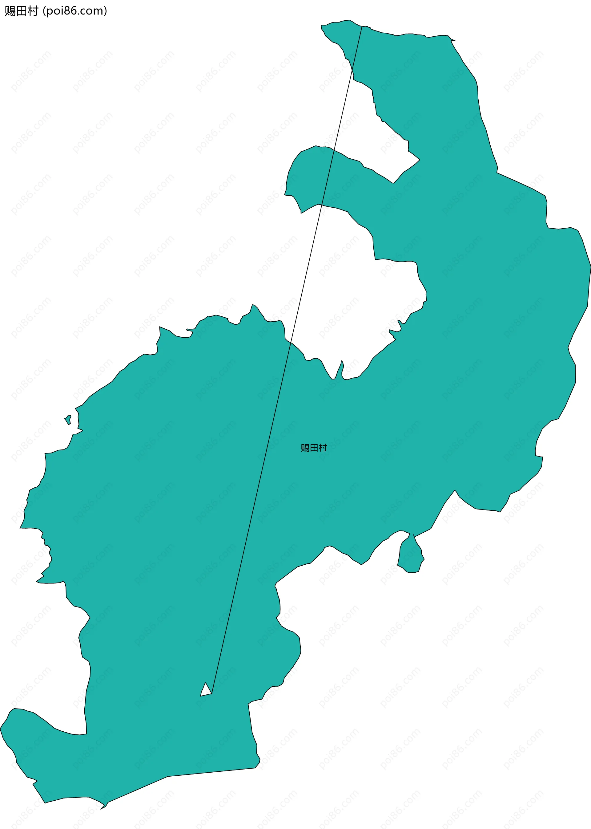 赐田村边界地图