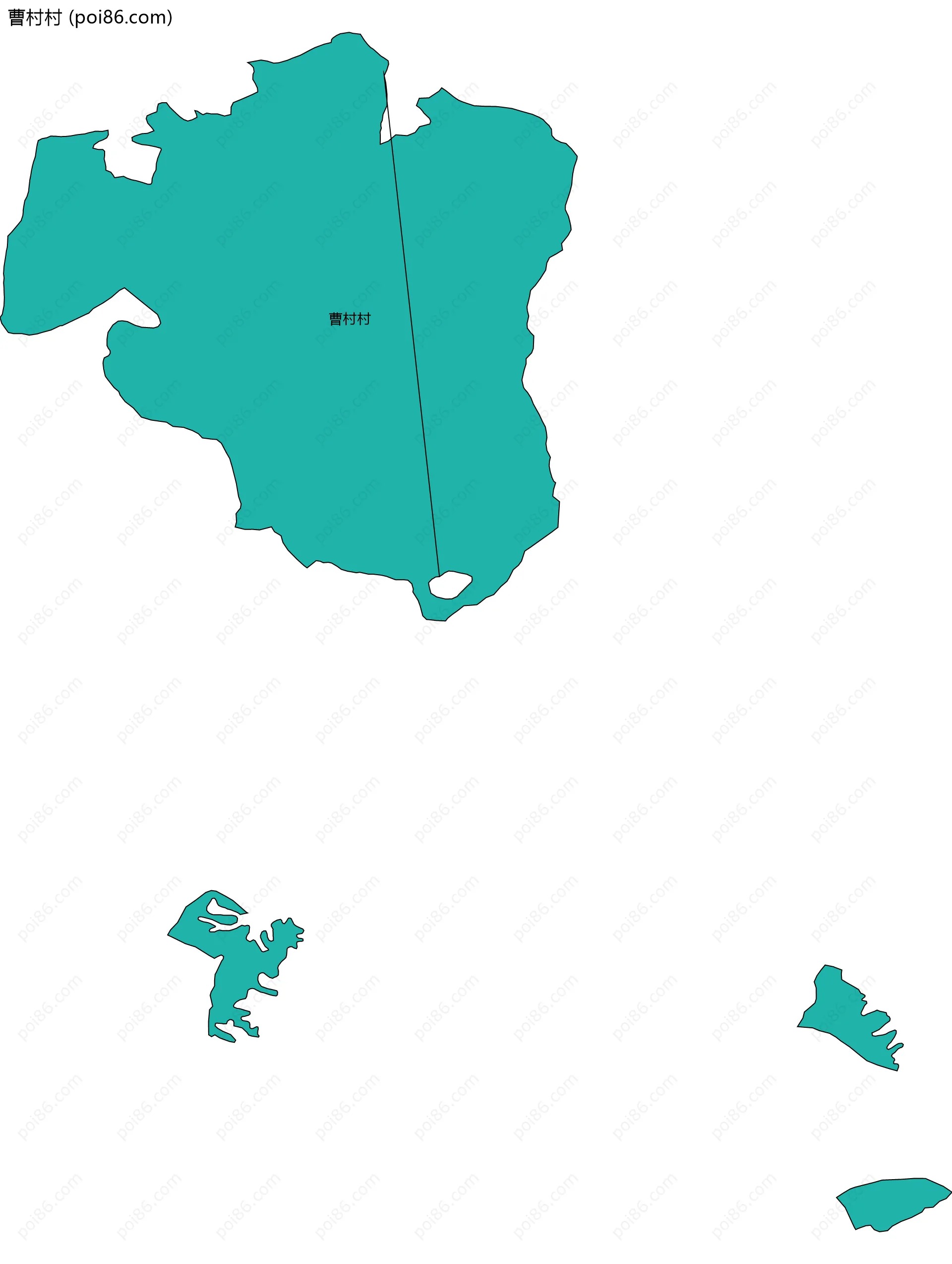 曹村村边界地图