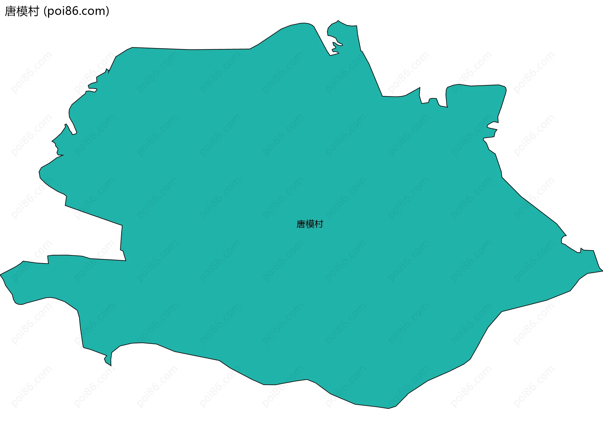 唐模村边界地图