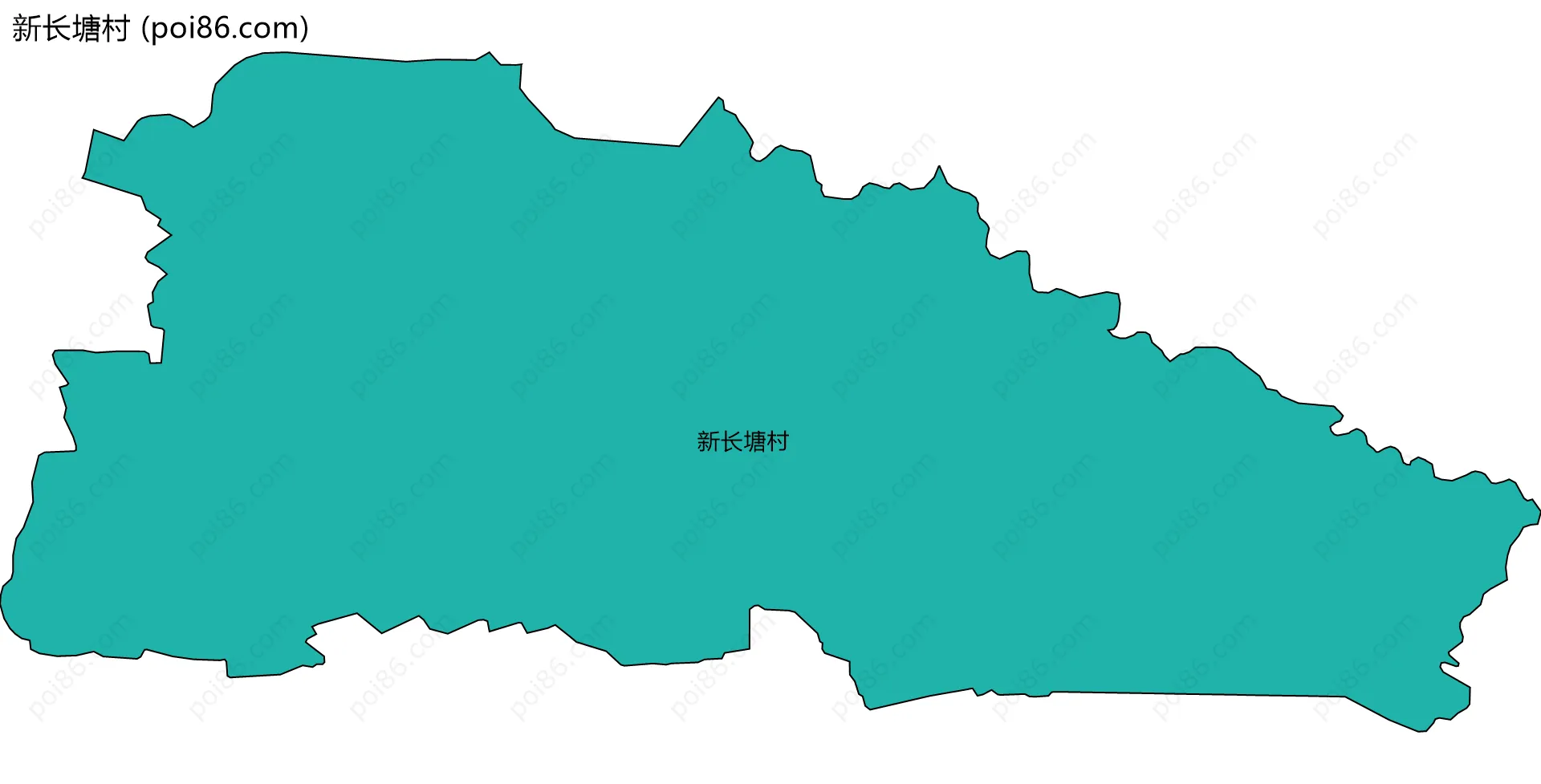 新长塘村边界地图