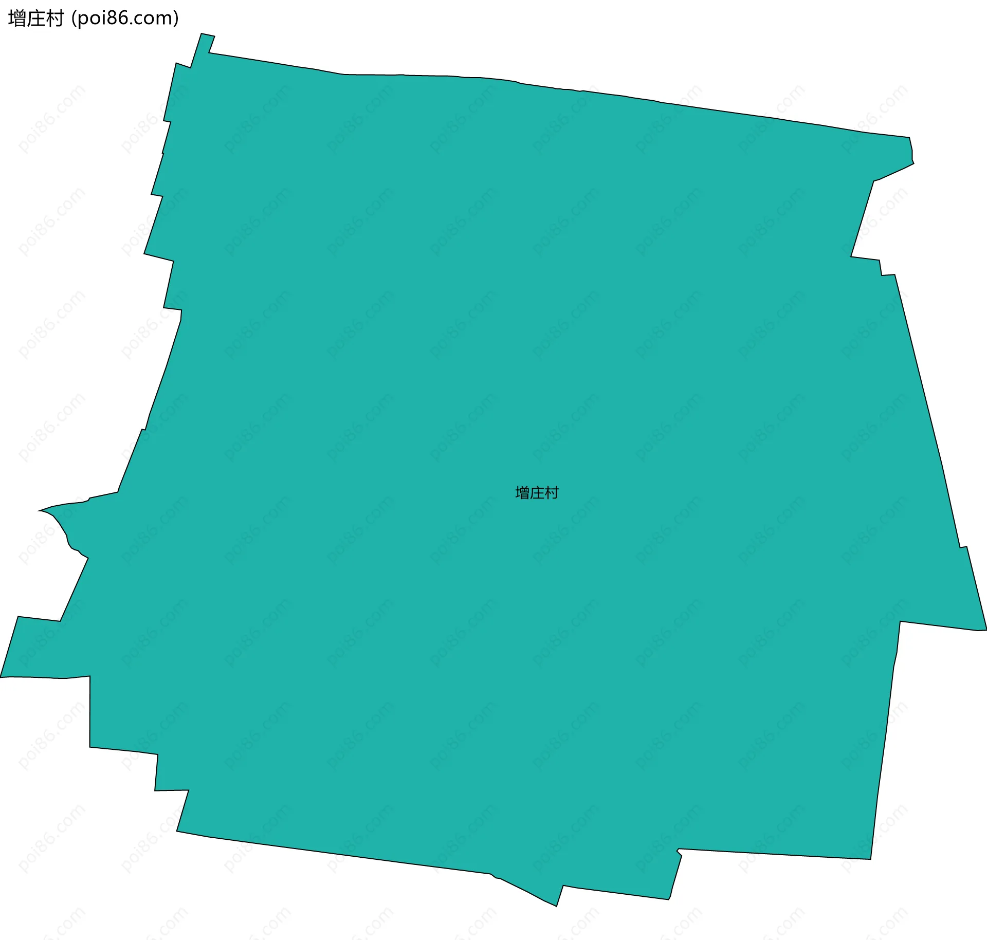 增庄村边界地图