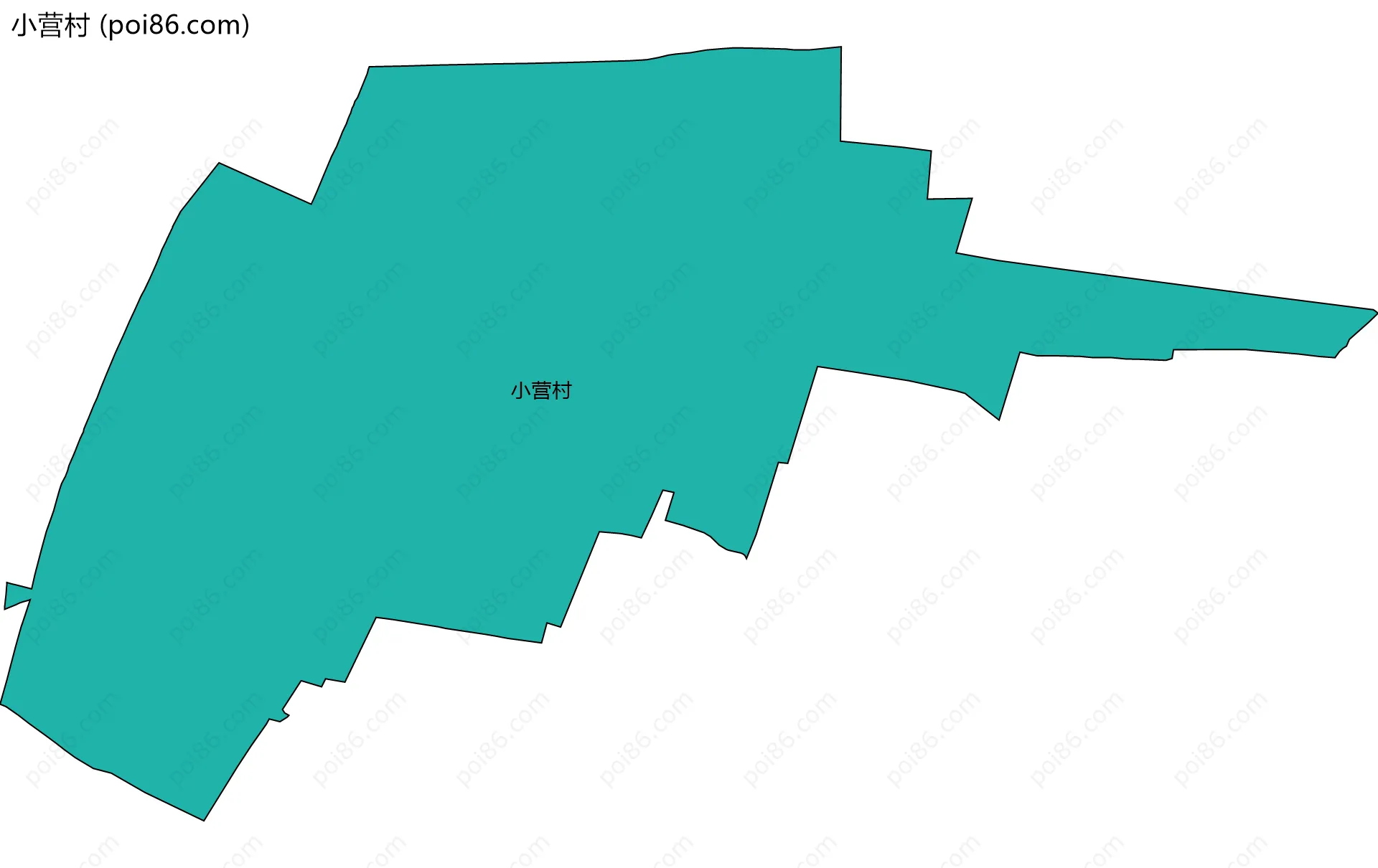 小营村边界地图