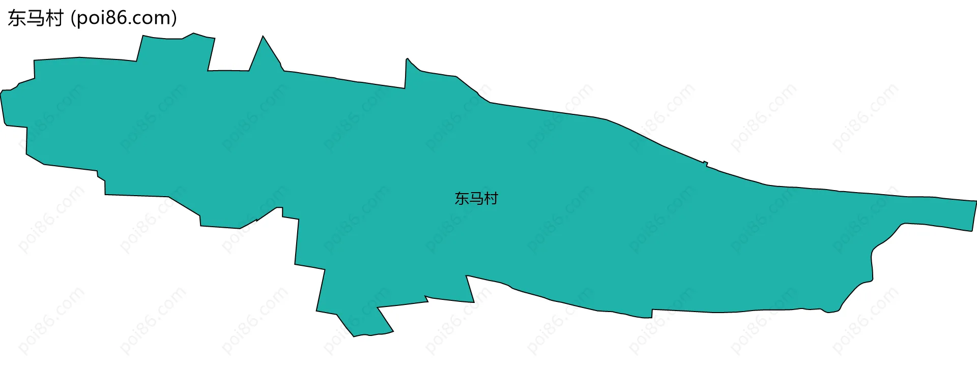 东马村边界地图