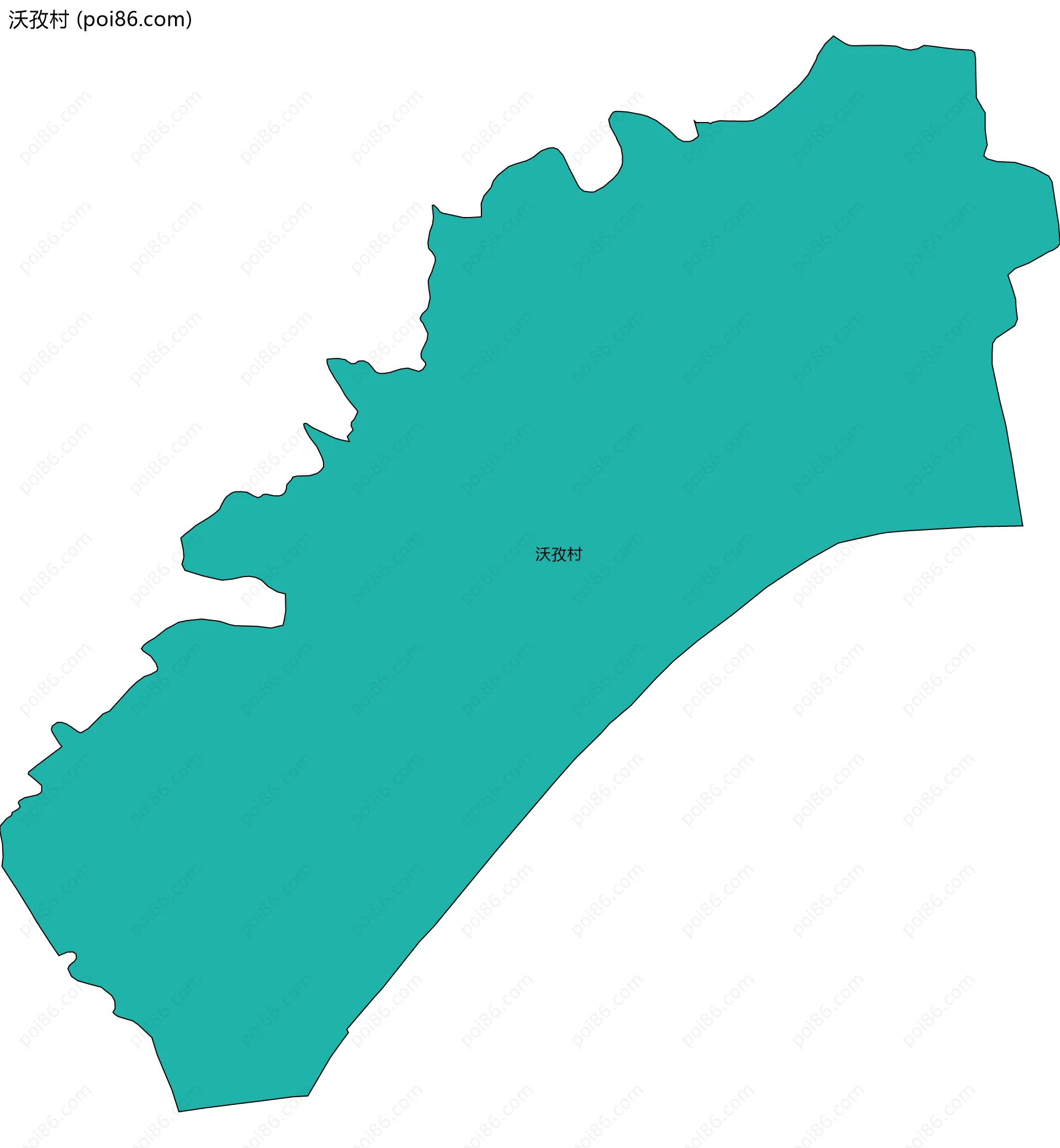 沃孜村边界地图