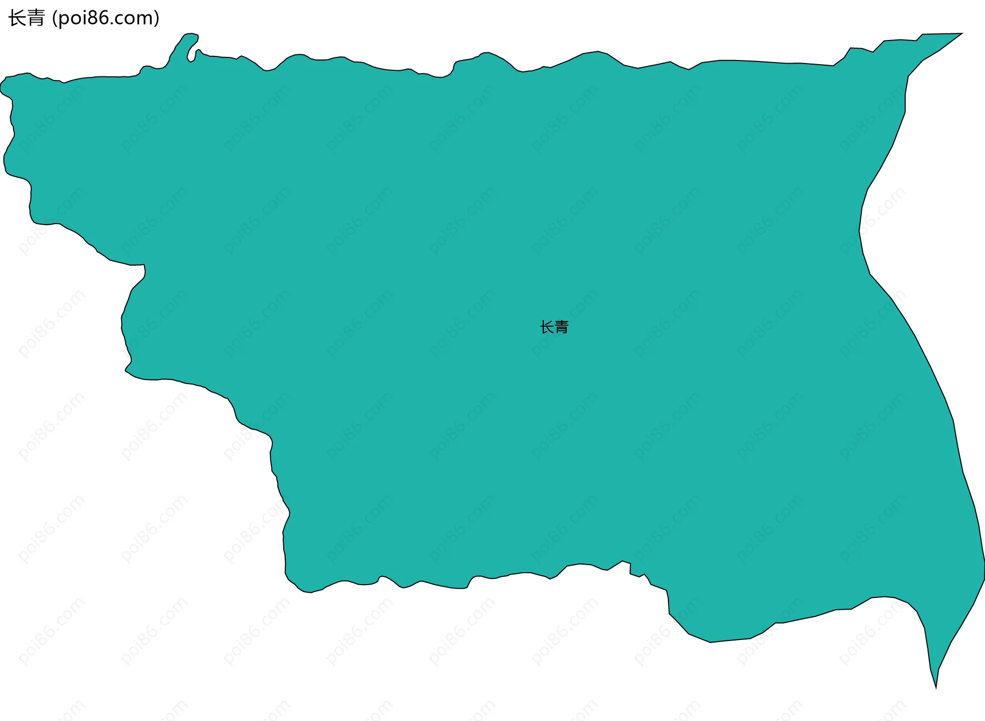 长青边界地图