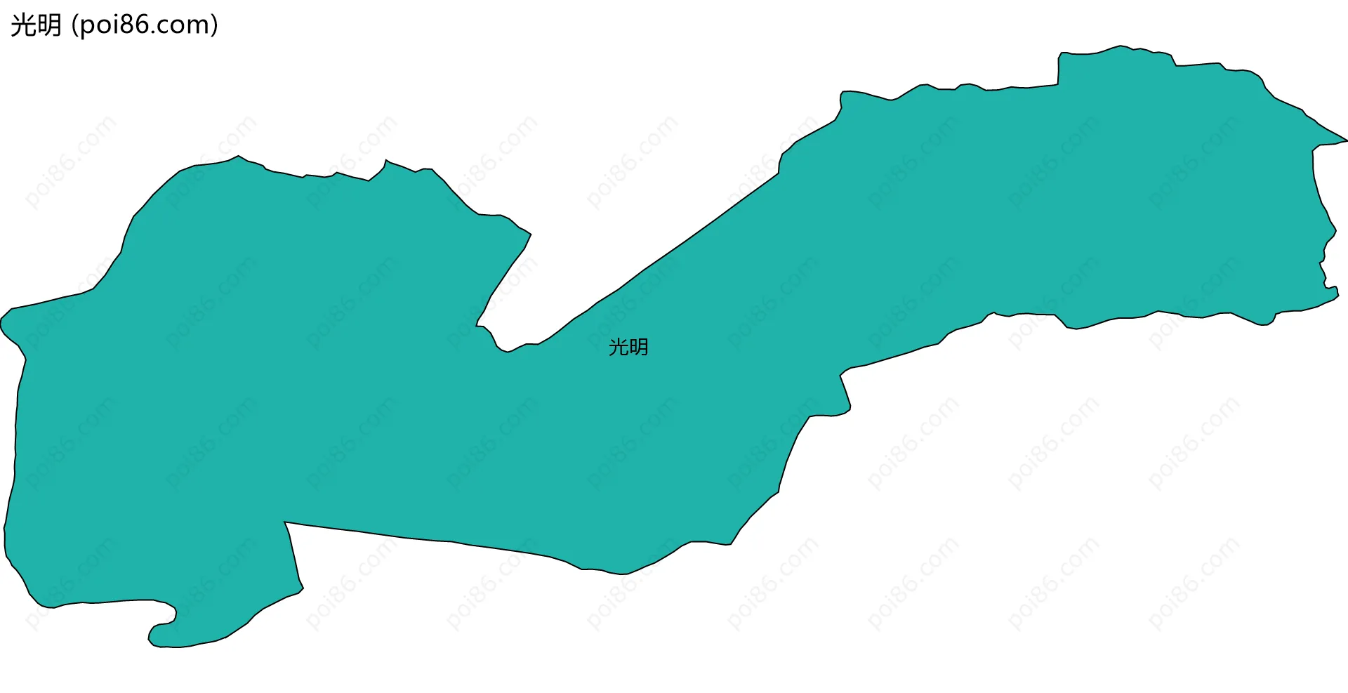 光明边界地图