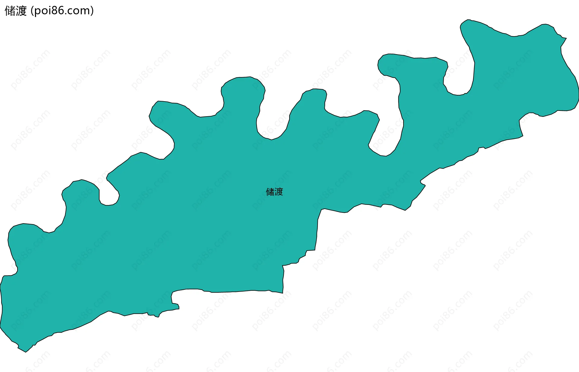 储渡边界地图