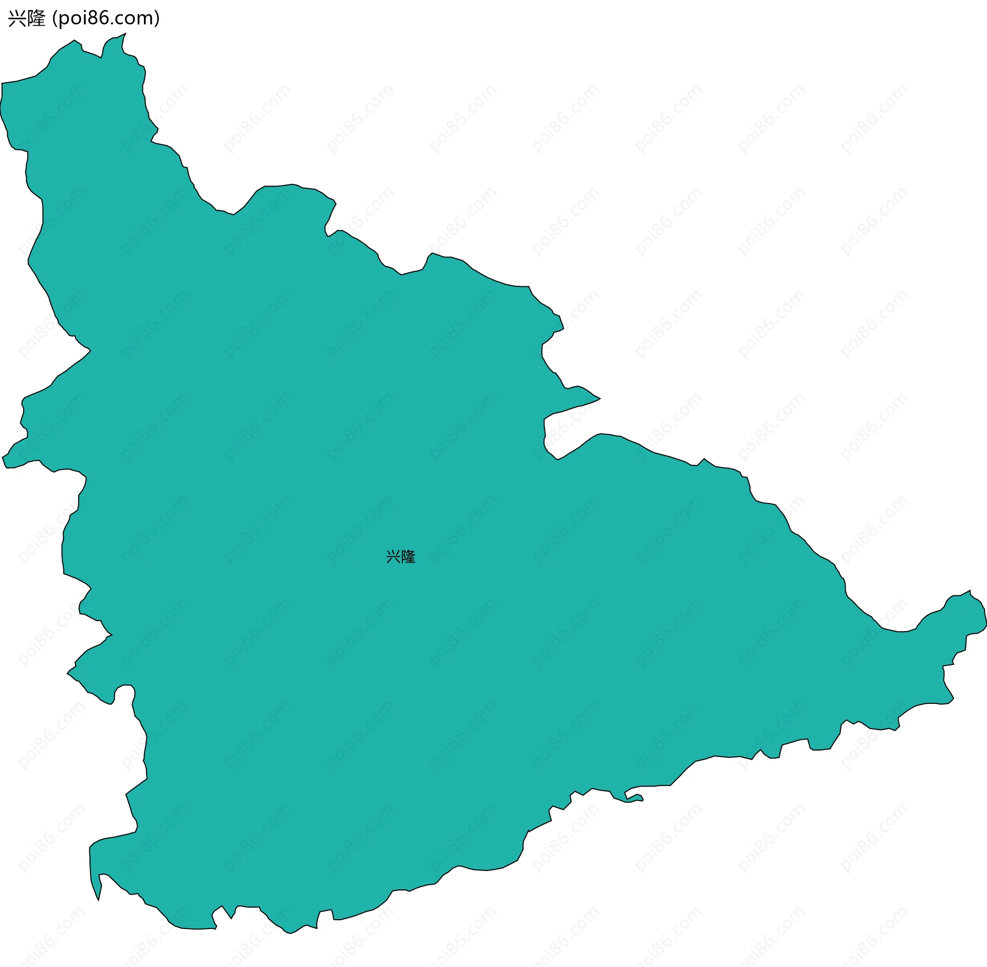 兴隆边界地图