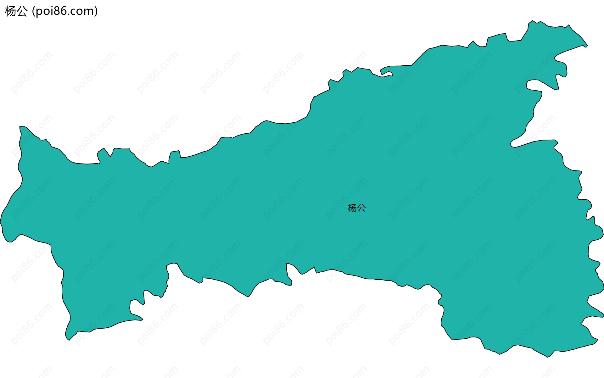 杨公边界地图