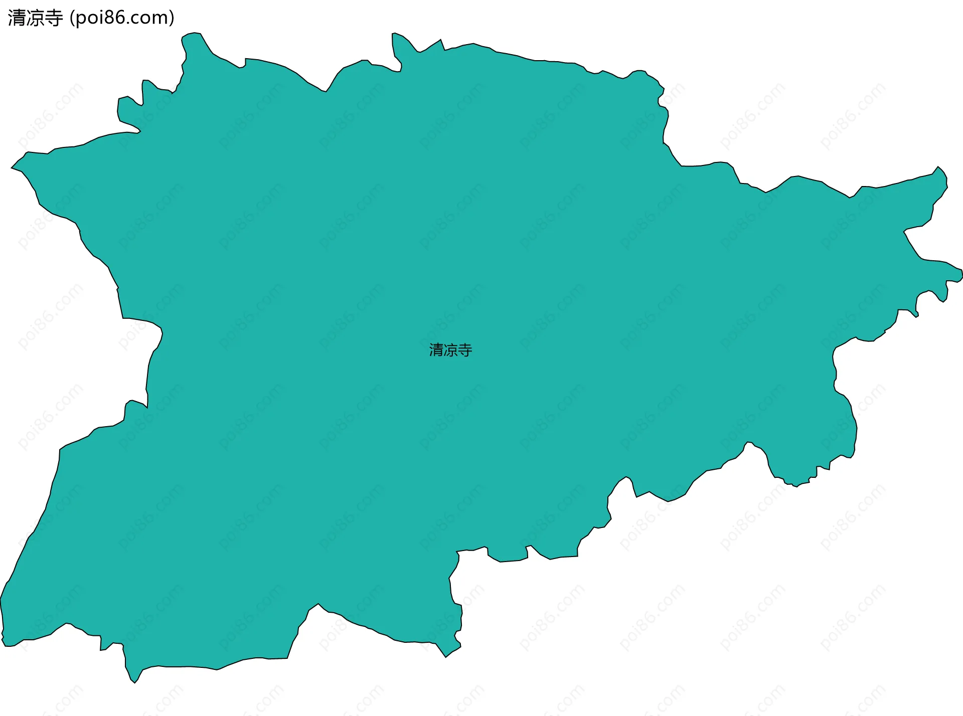 清凉寺边界地图