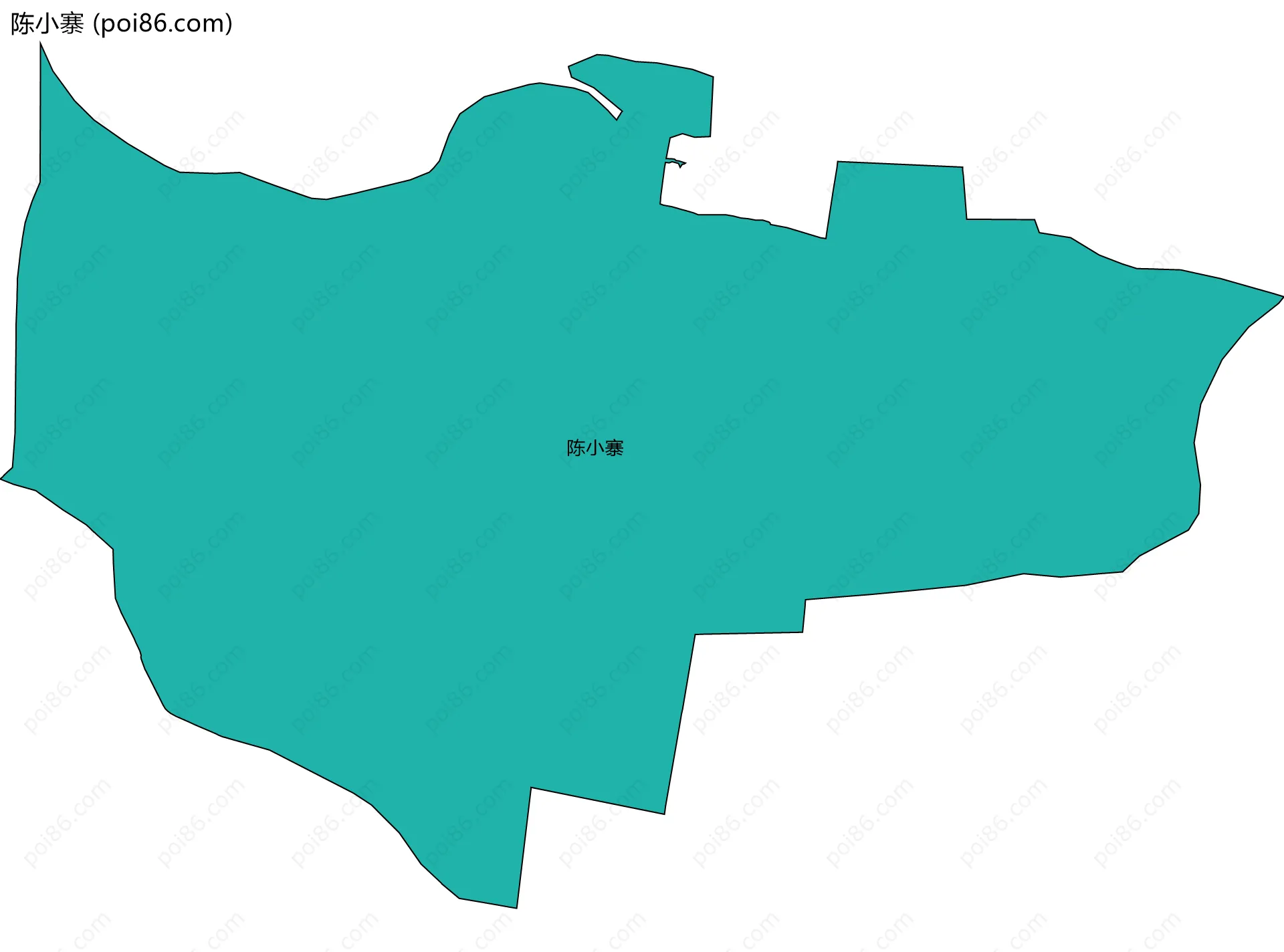 陈小寨边界地图