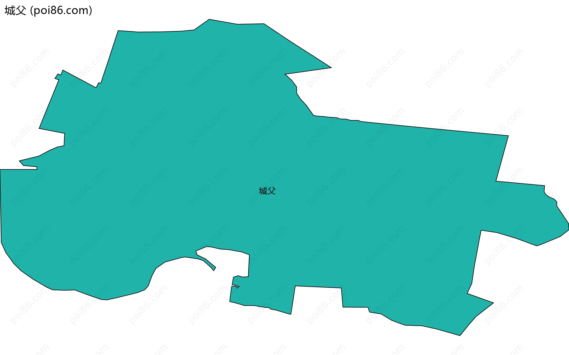 城父边界地图