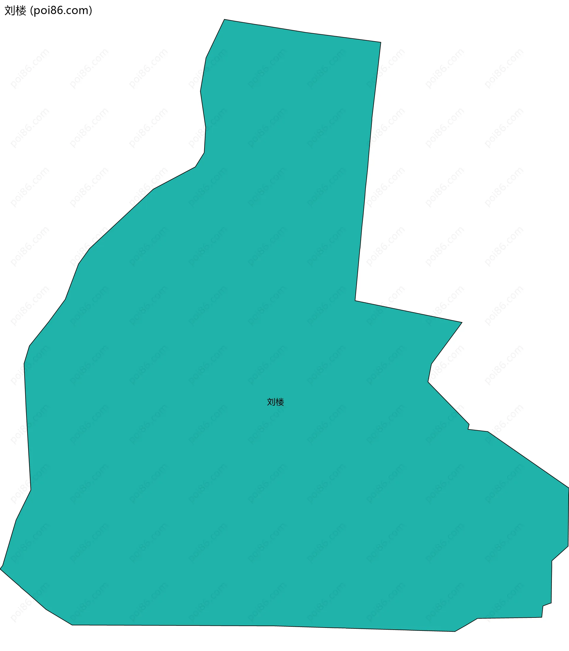 刘楼边界地图