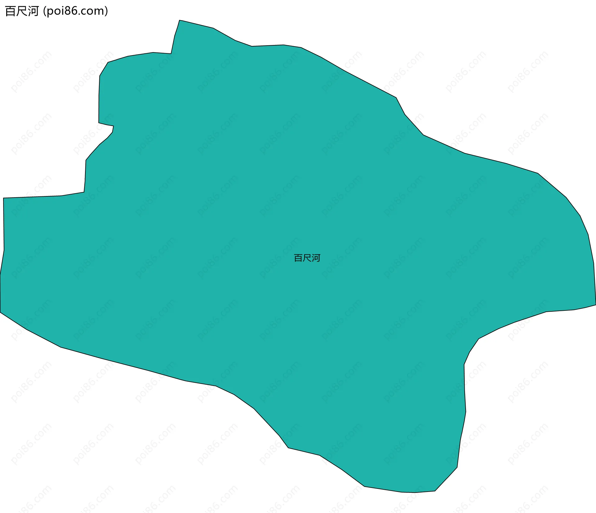 百尺河边界地图