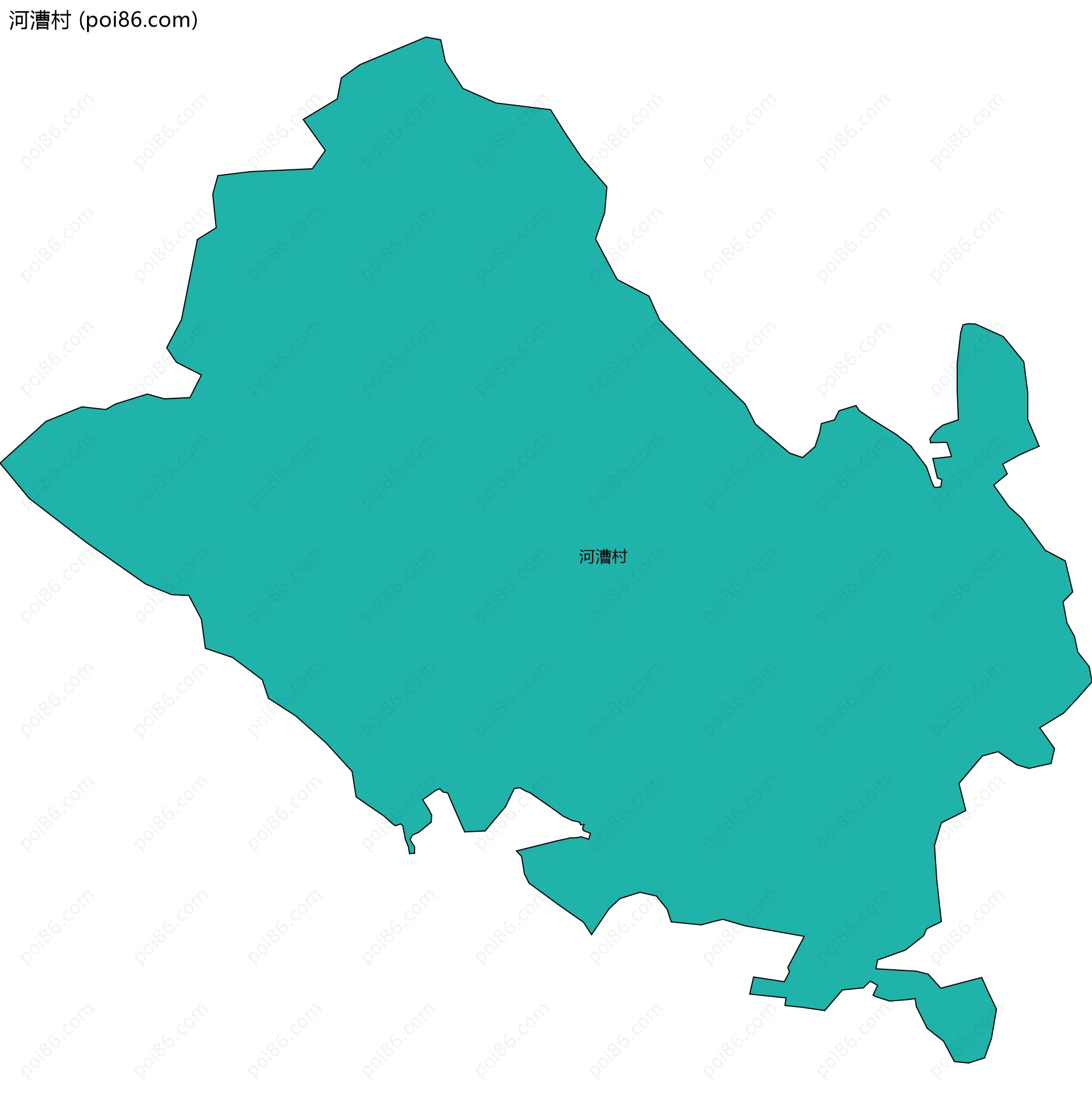 河漕村边界地图