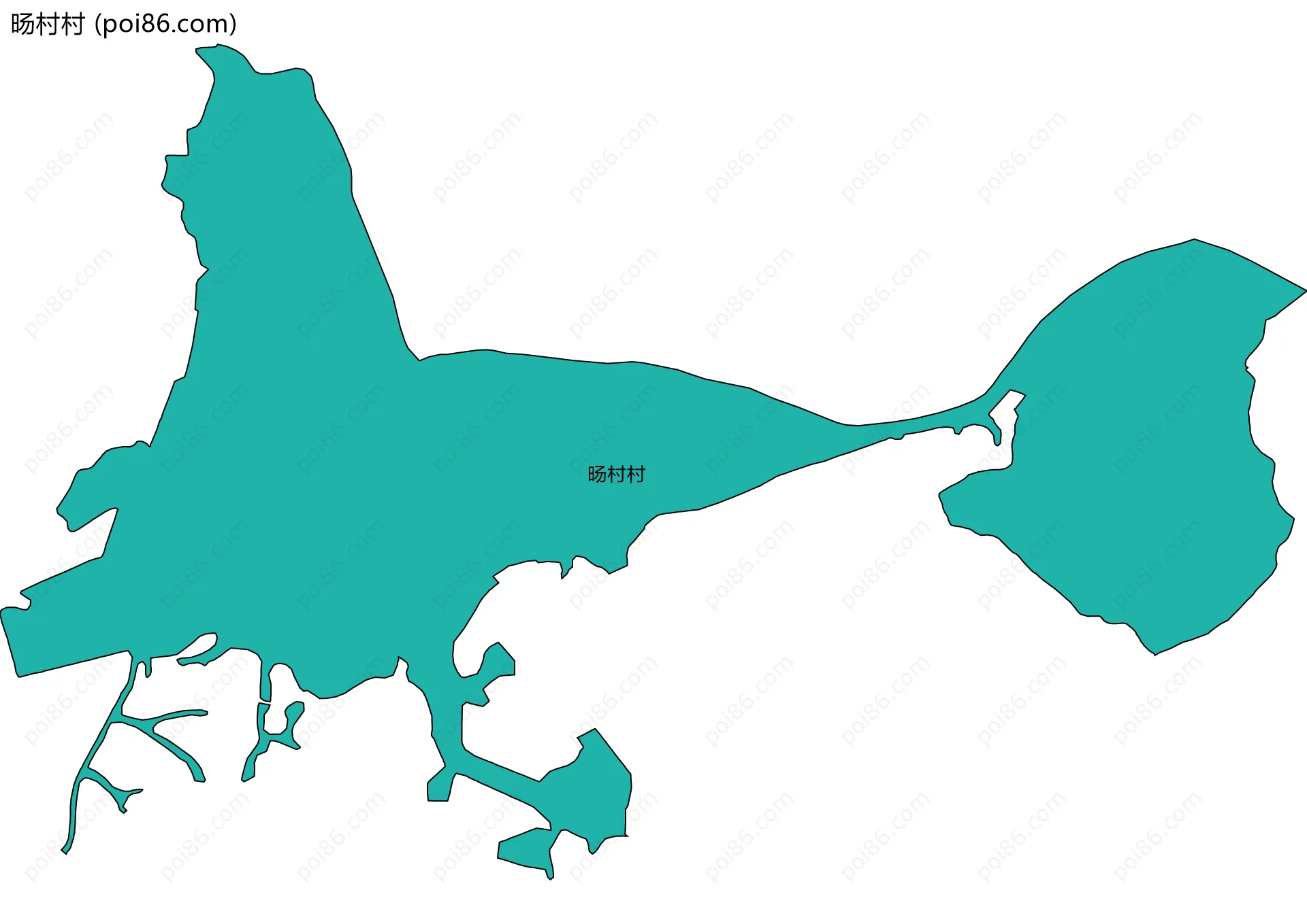 旸村村边界地图