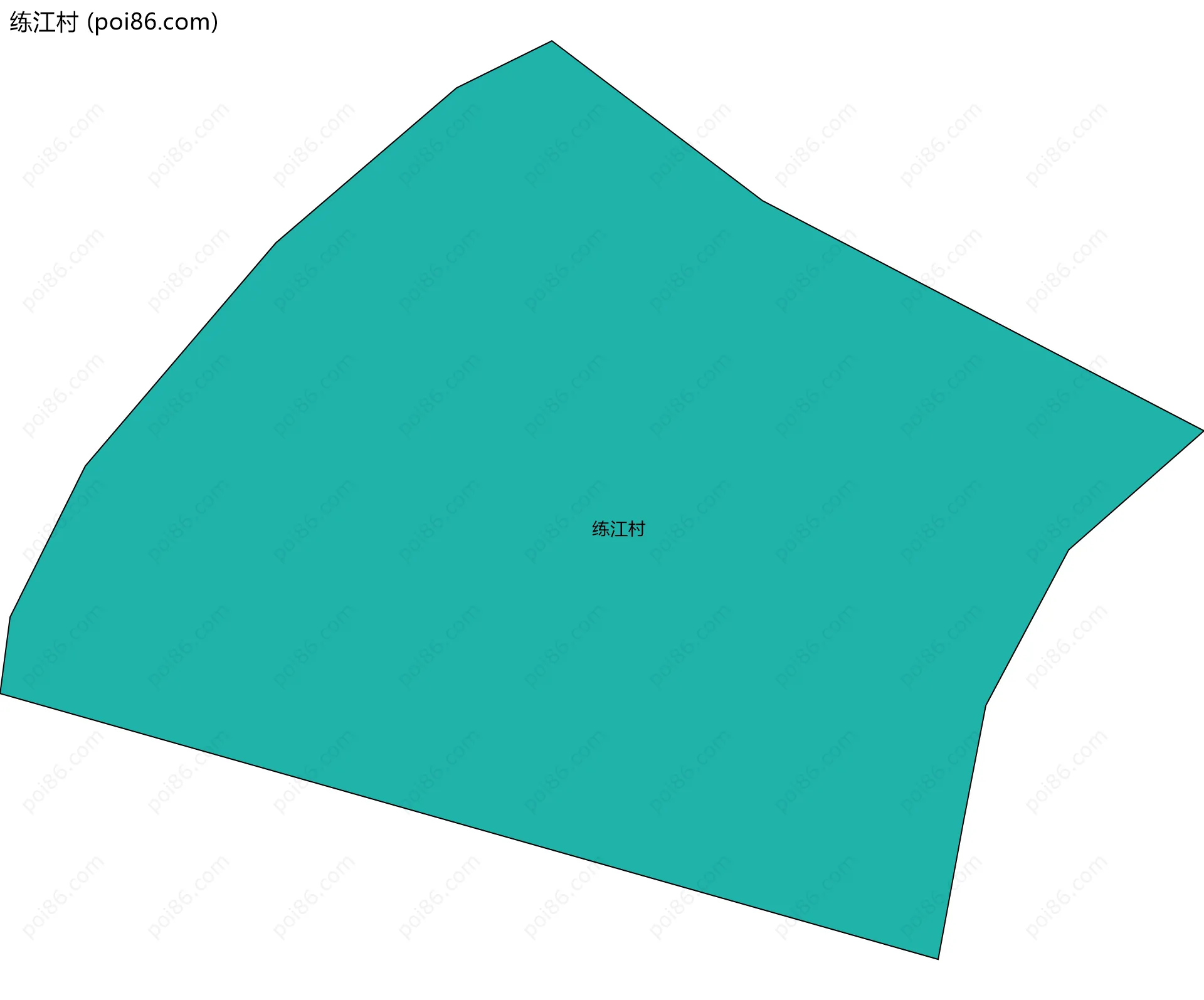 练江村边界地图