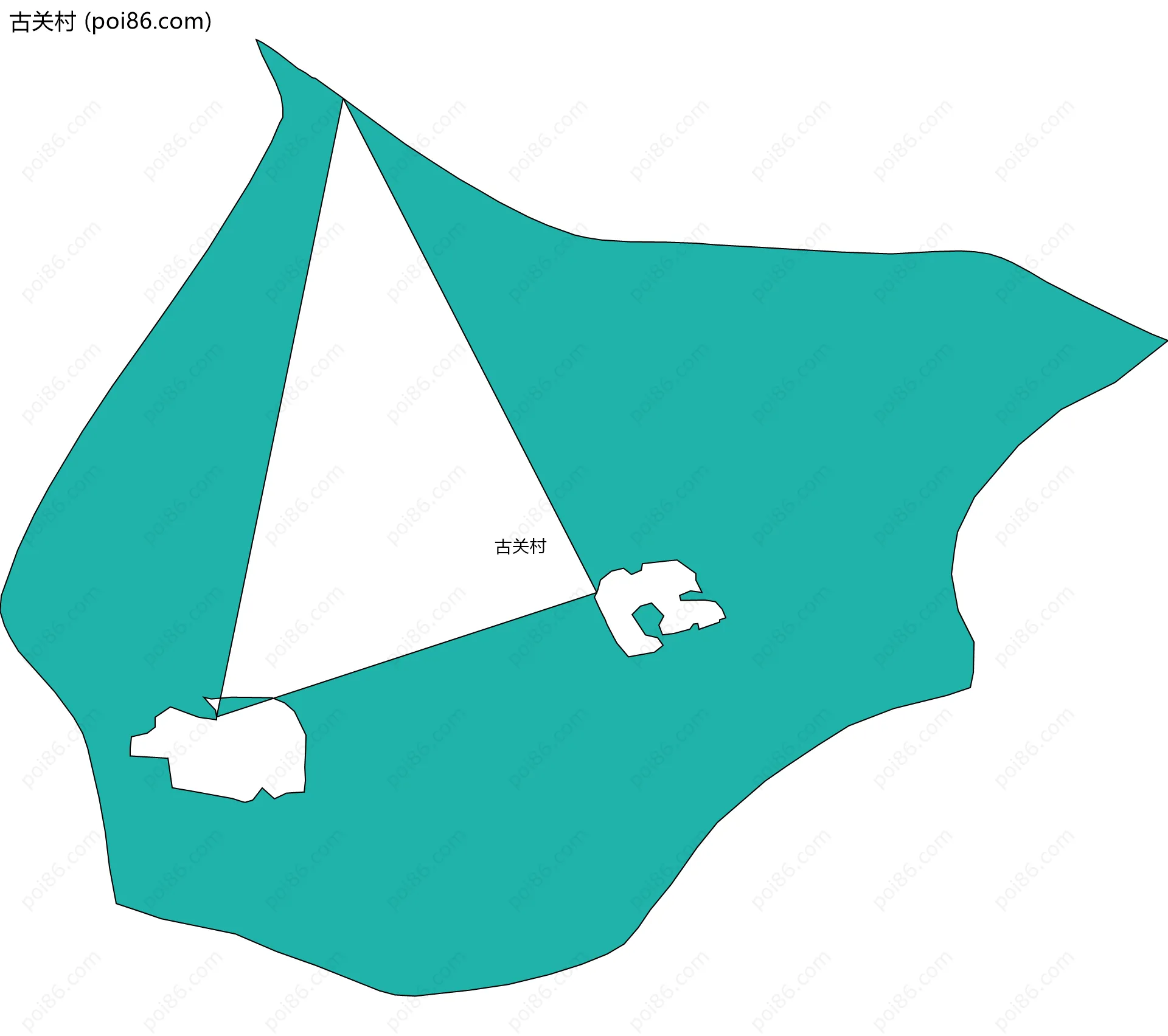 古关村边界地图