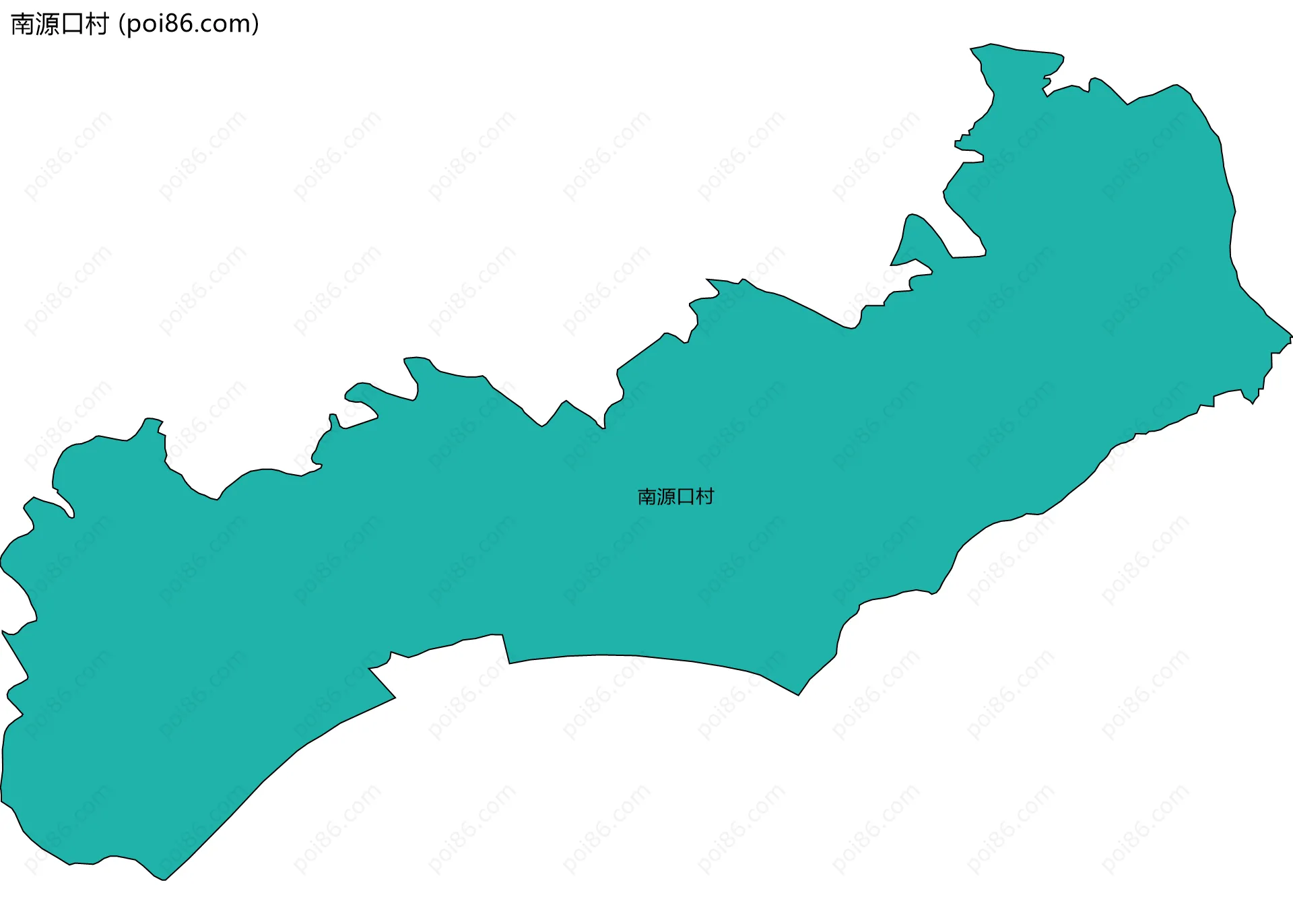 南源口村边界地图