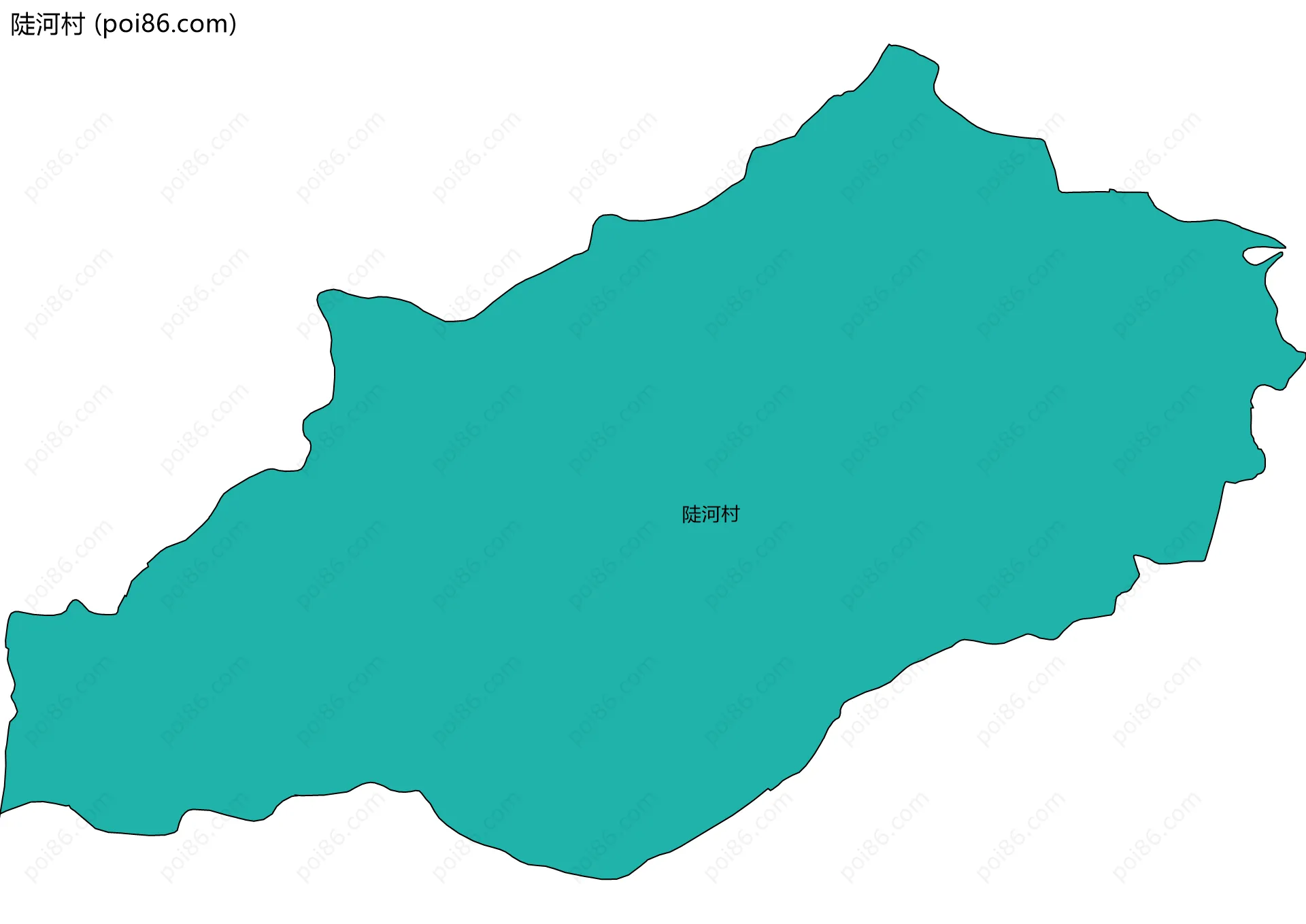 陡河村边界地图