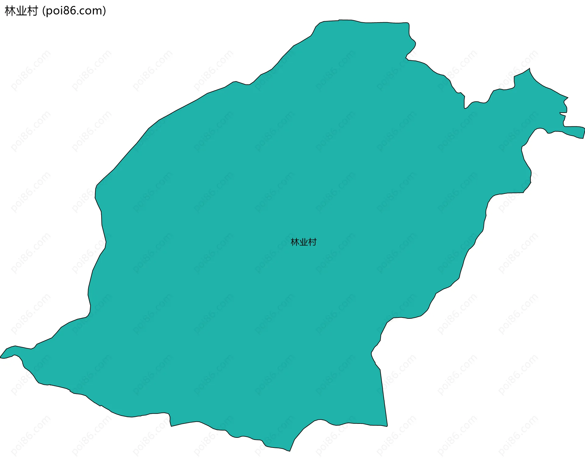 林业村边界地图