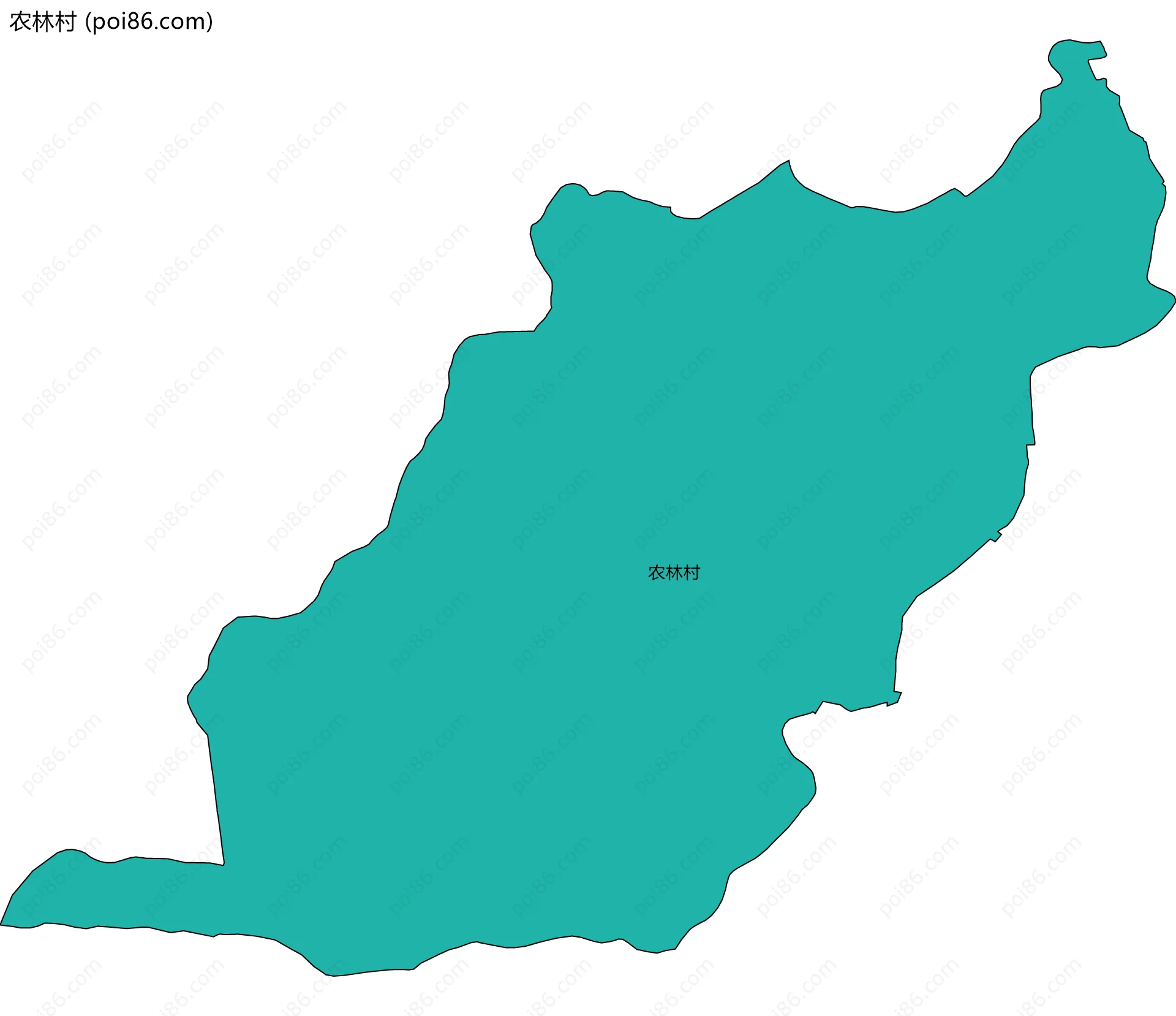 农林村边界地图