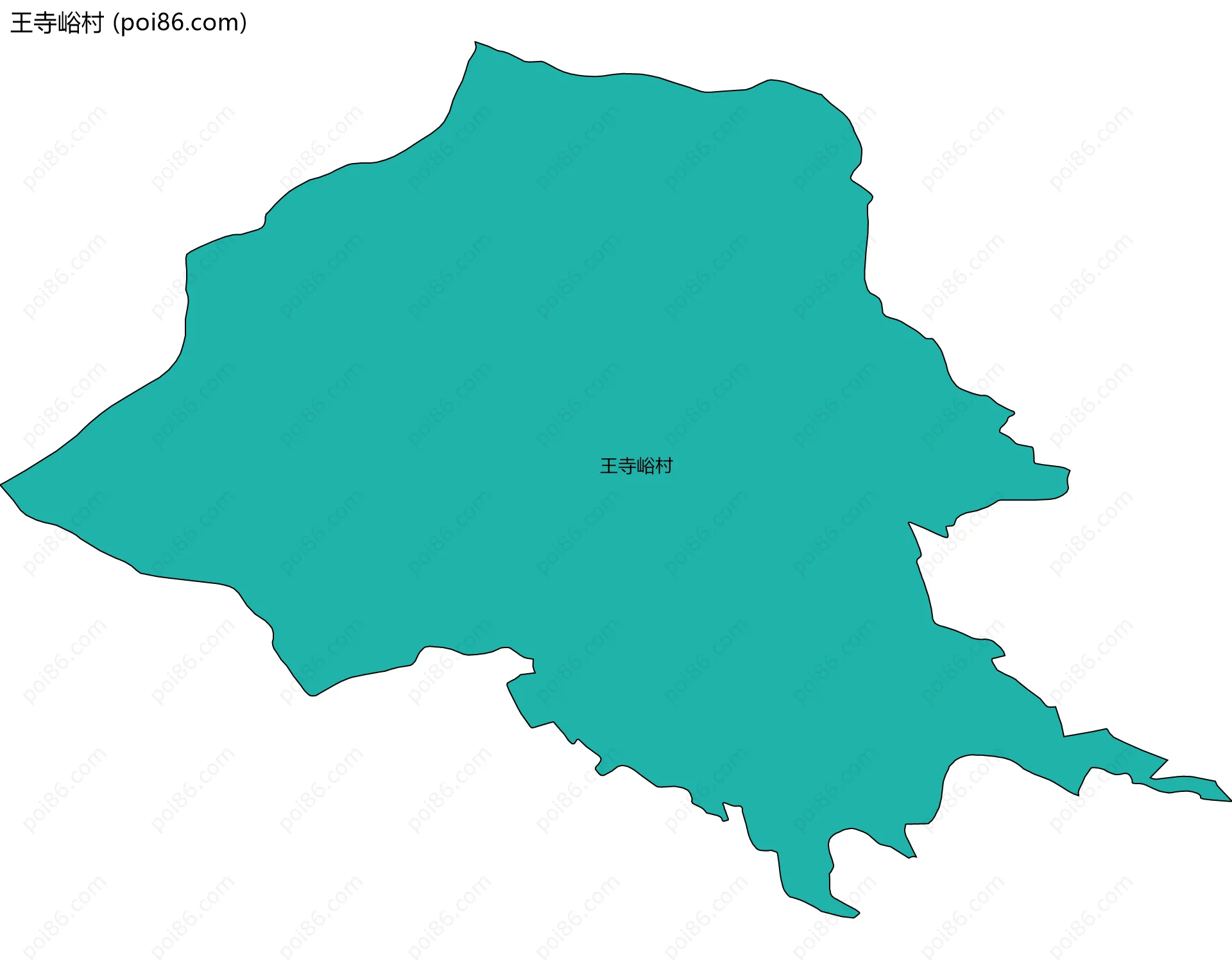 王寺峪村边界地图