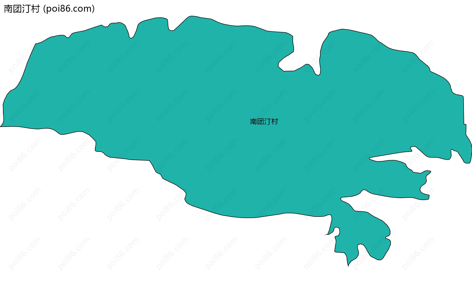 南团汀村边界地图