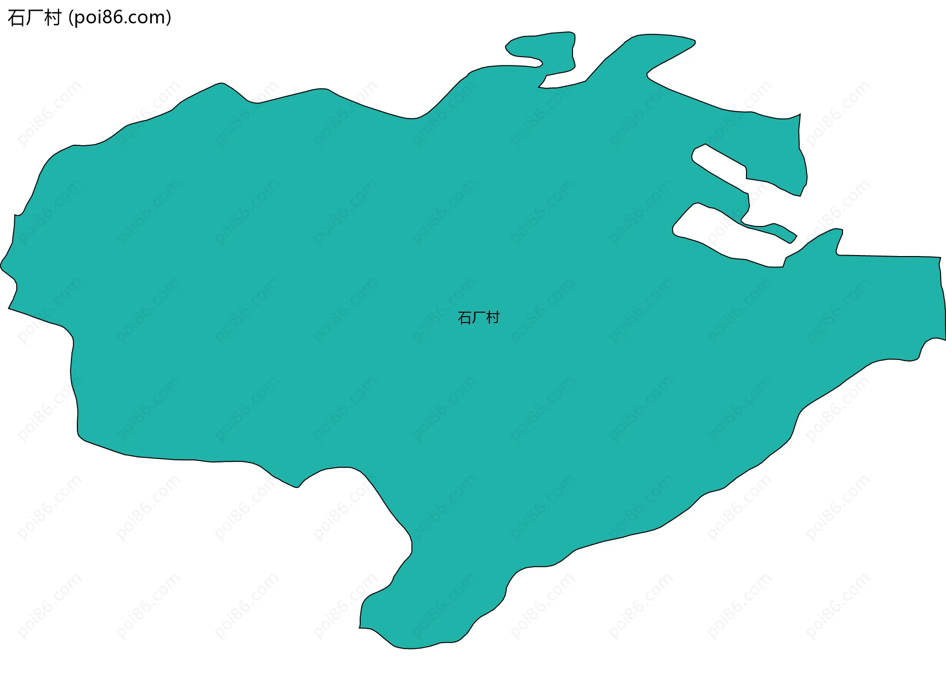 石厂村边界地图