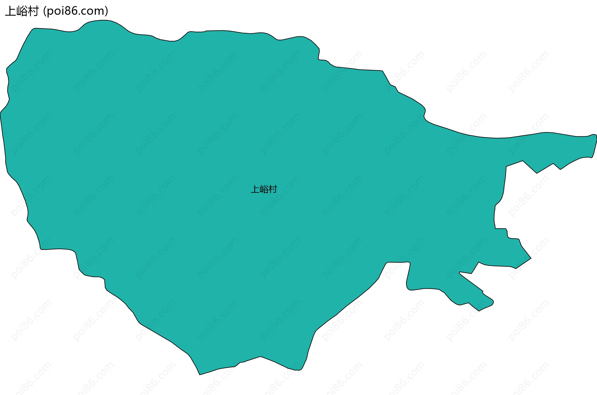 上峪村边界地图