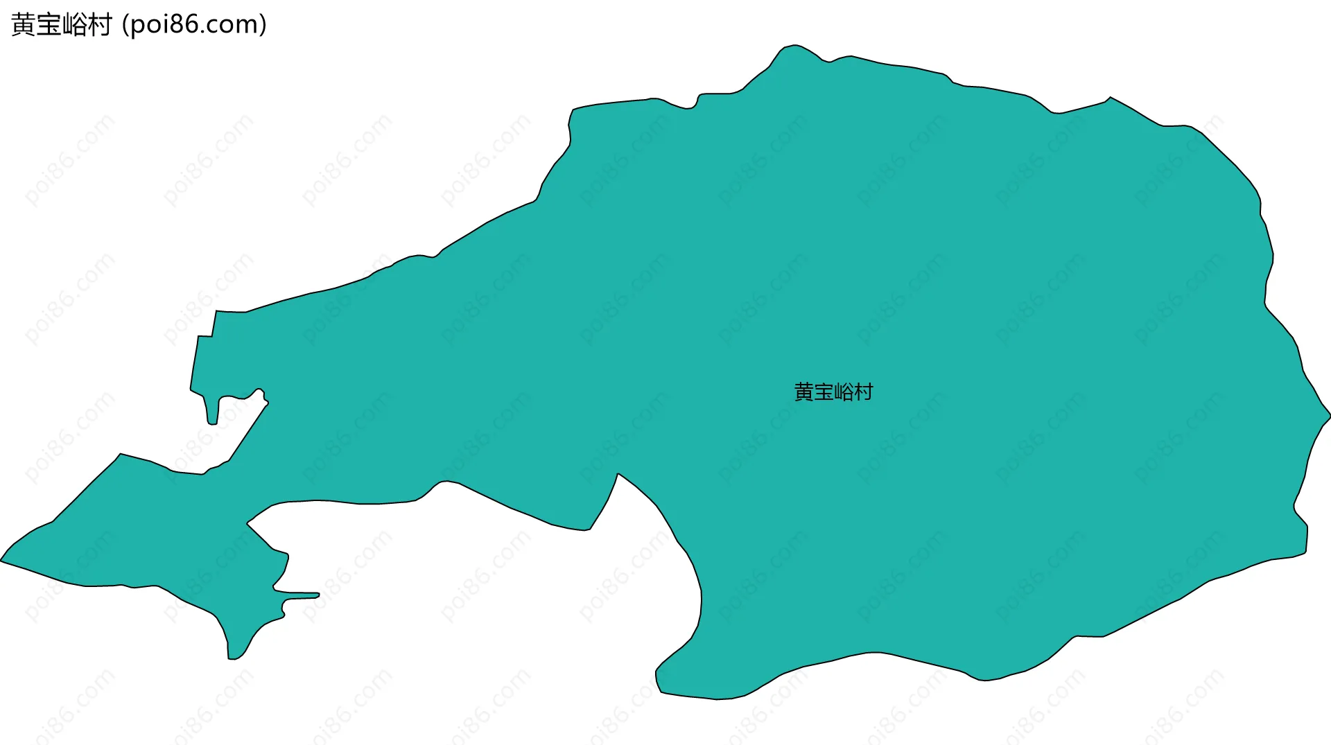 黄宝峪村边界地图