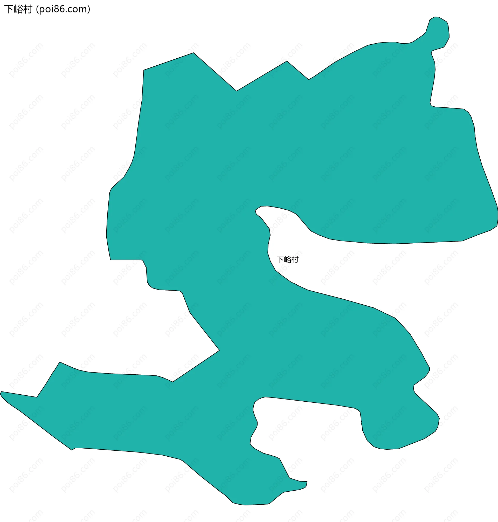 下峪村边界地图