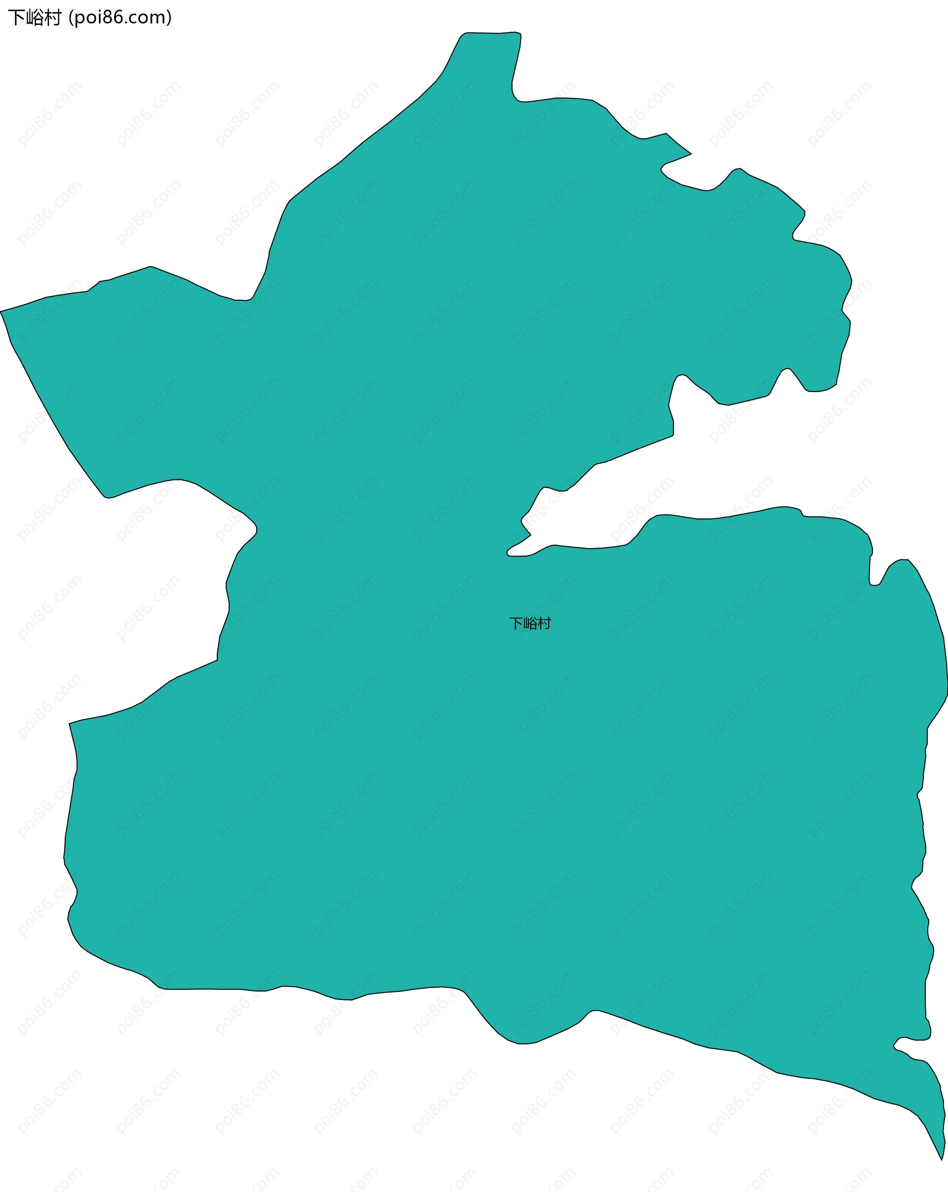 下峪村边界地图