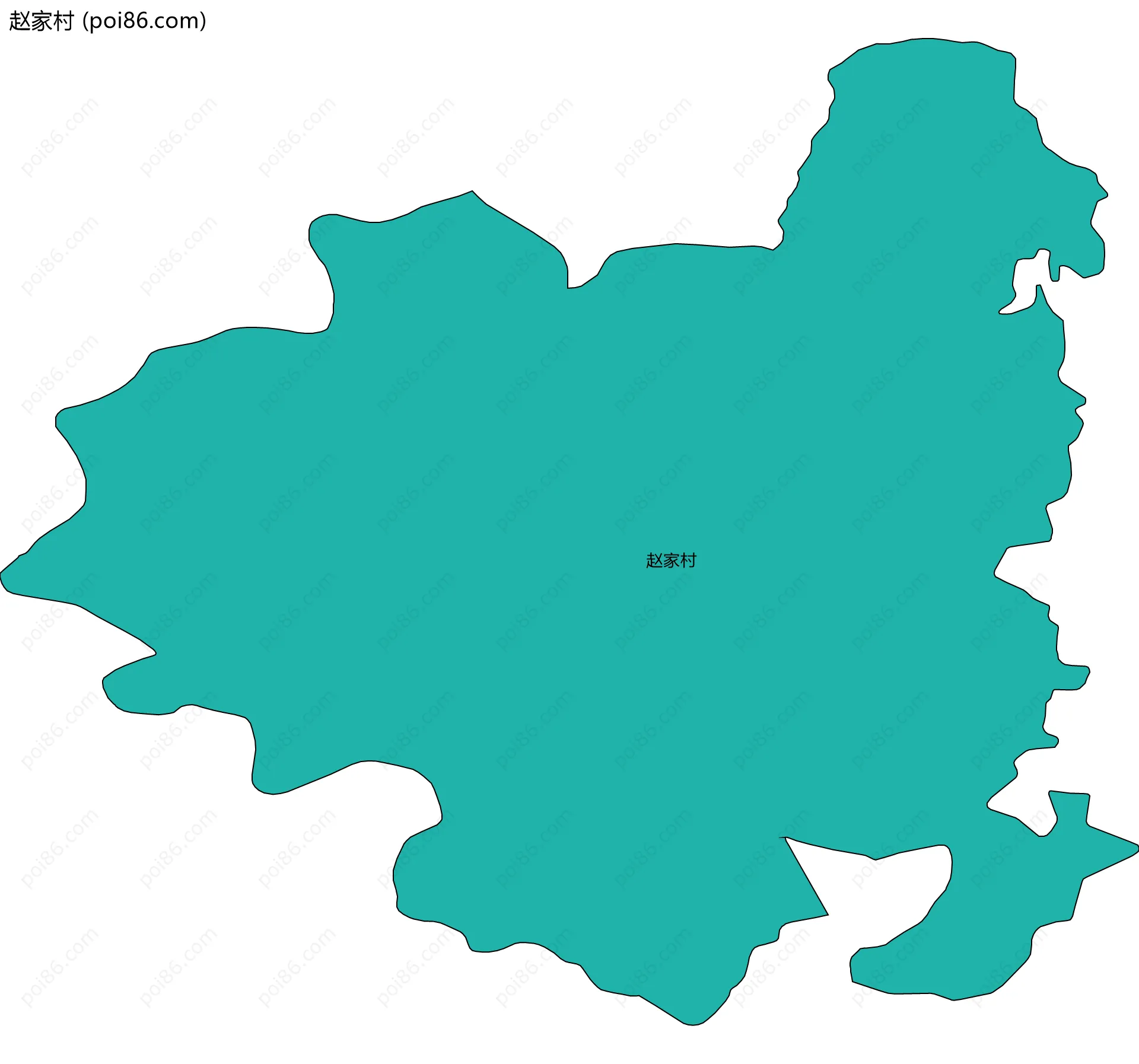 赵家村边界地图