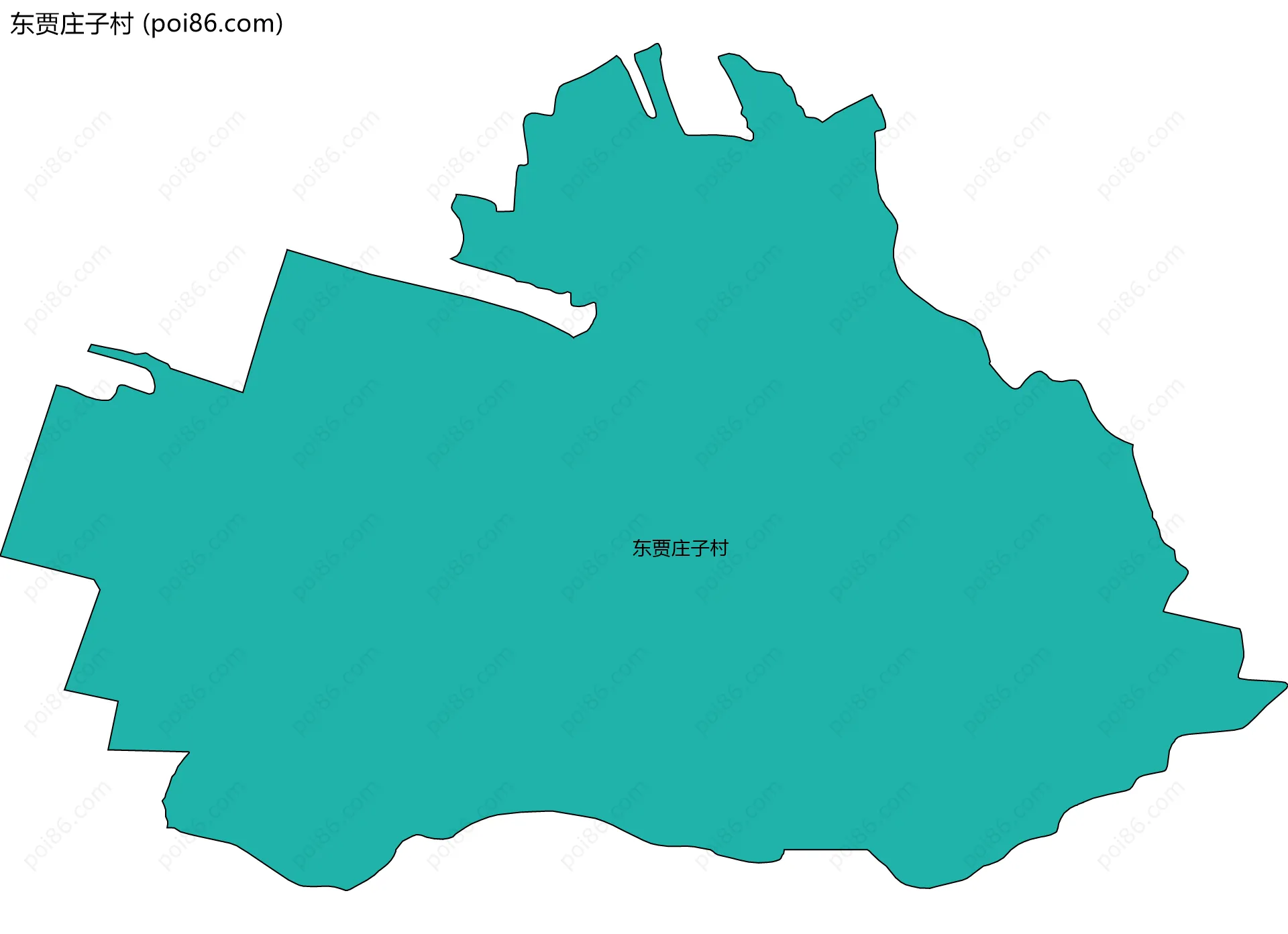东贾庄子村边界地图
