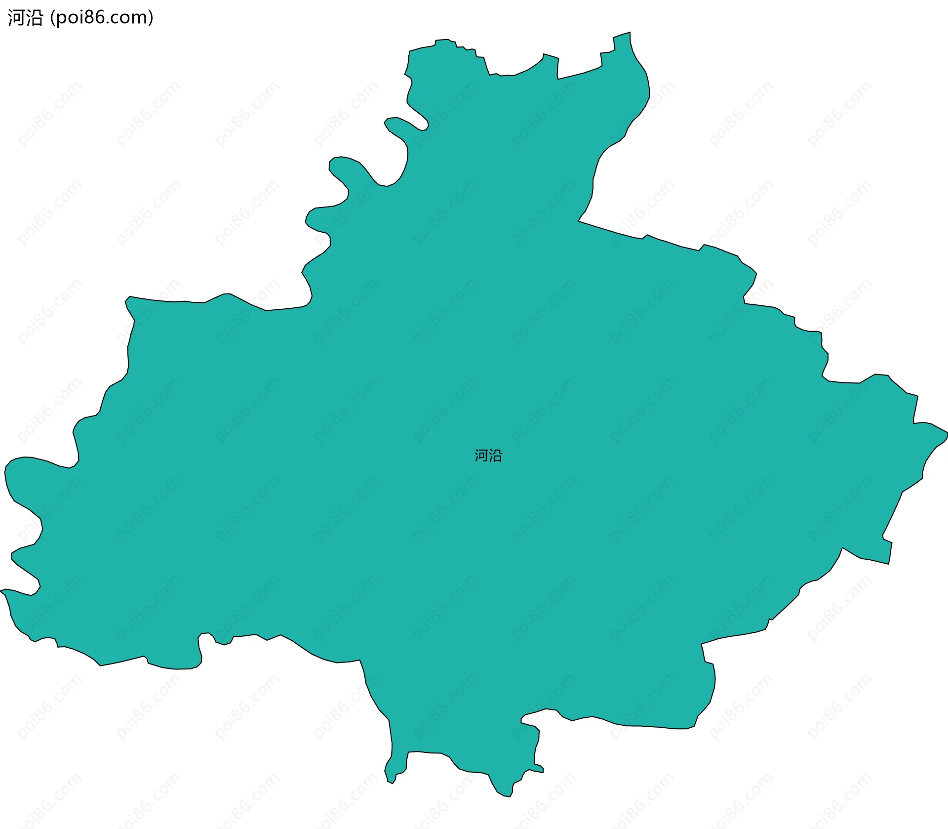 河沿边界地图