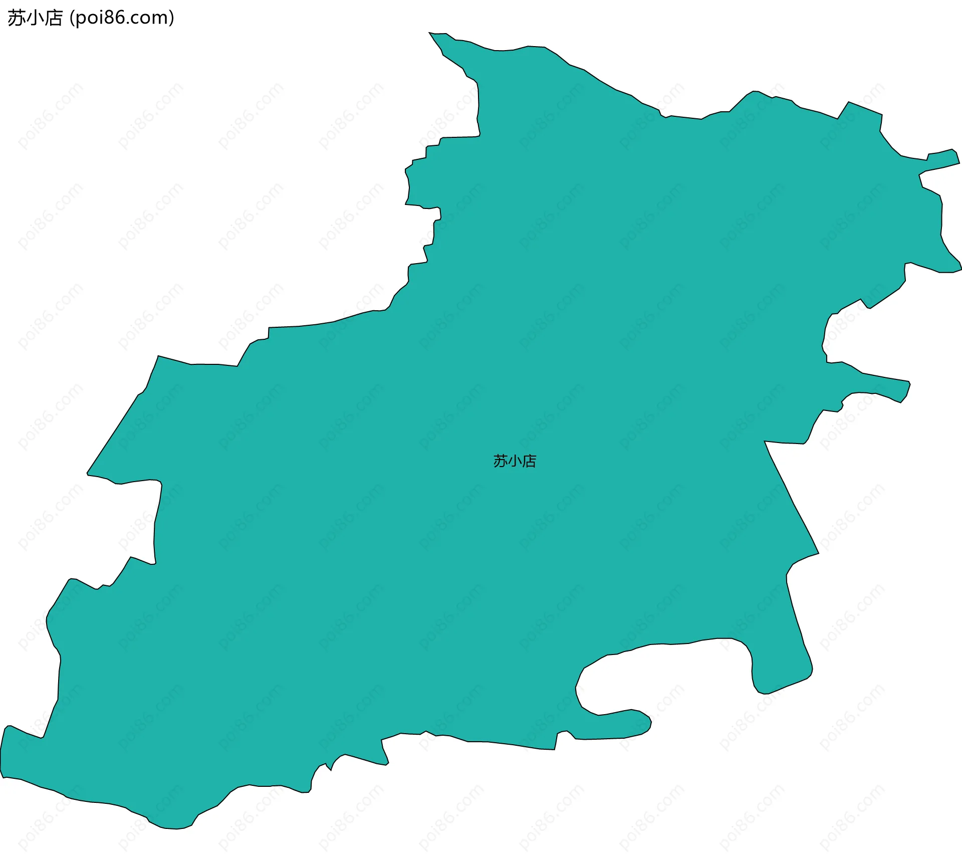 苏小店边界地图