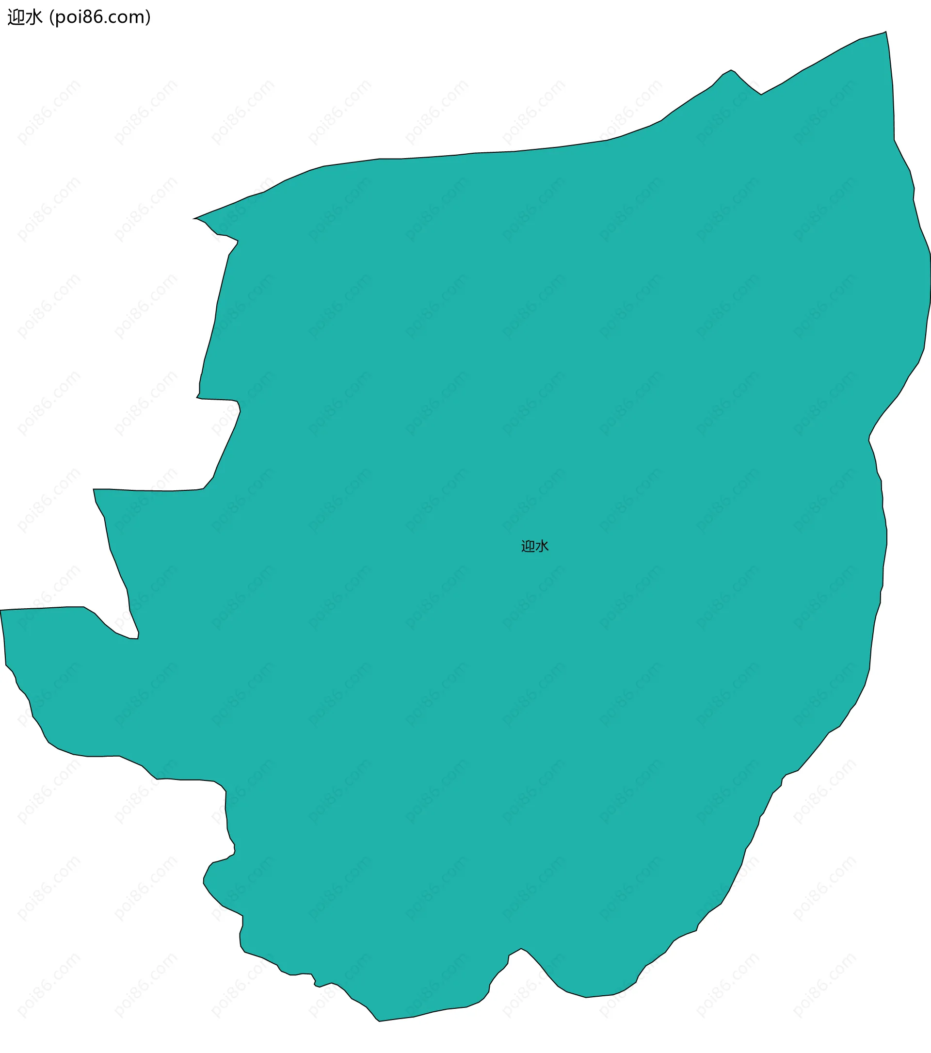 迎水边界地图