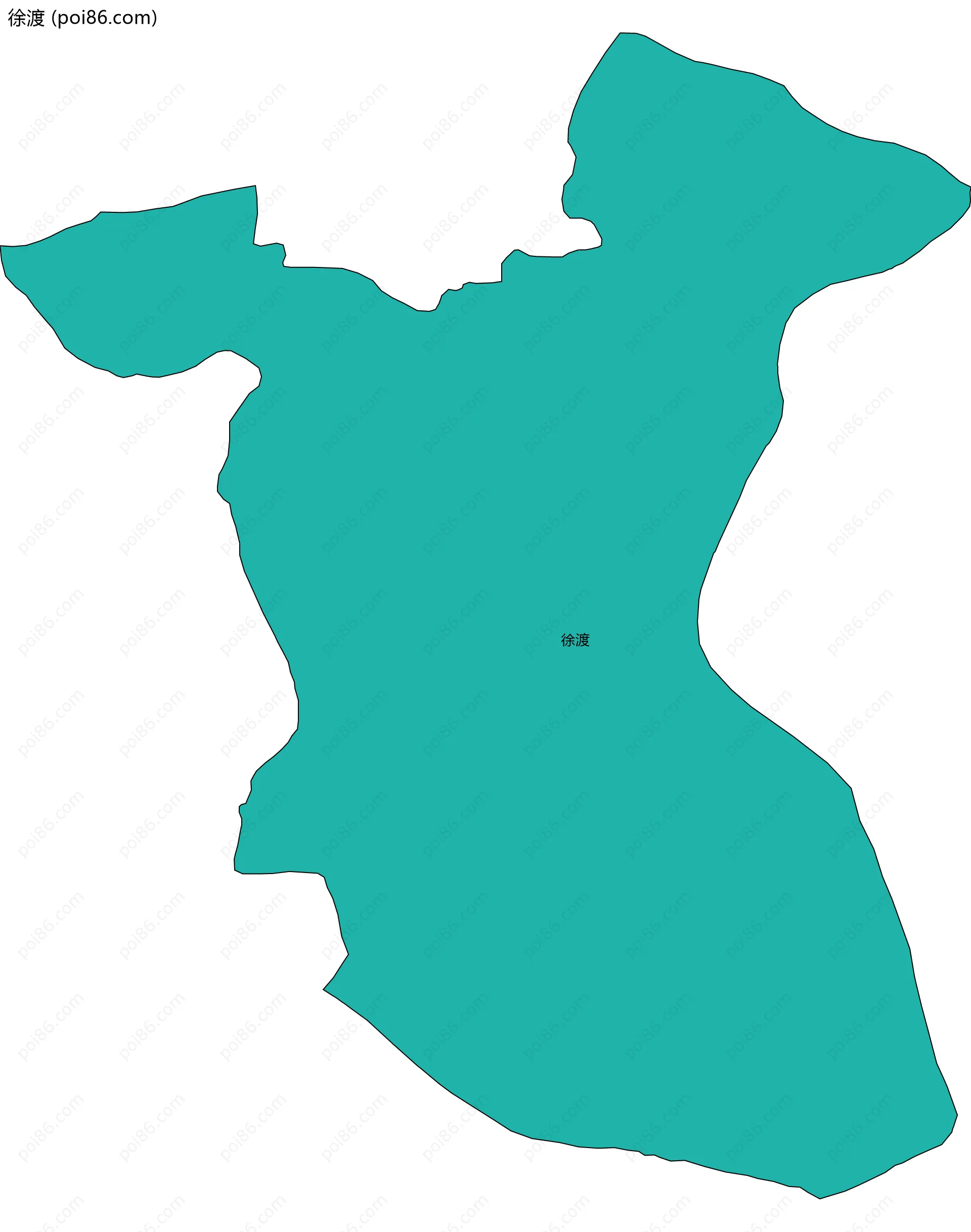 徐渡边界地图