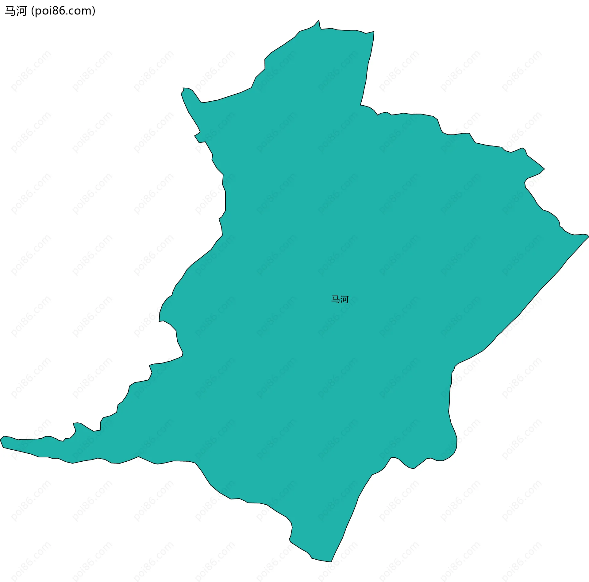 马河边界地图
