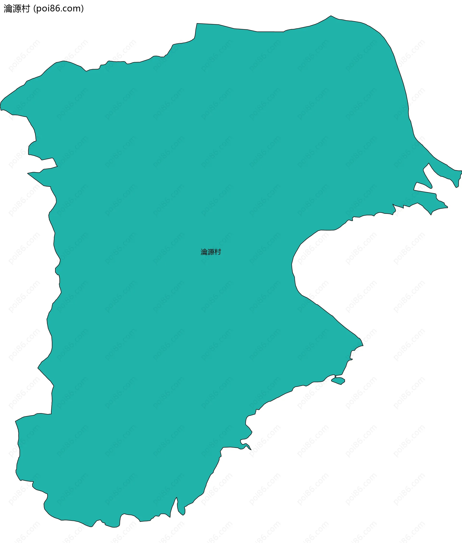 瀹源村边界地图