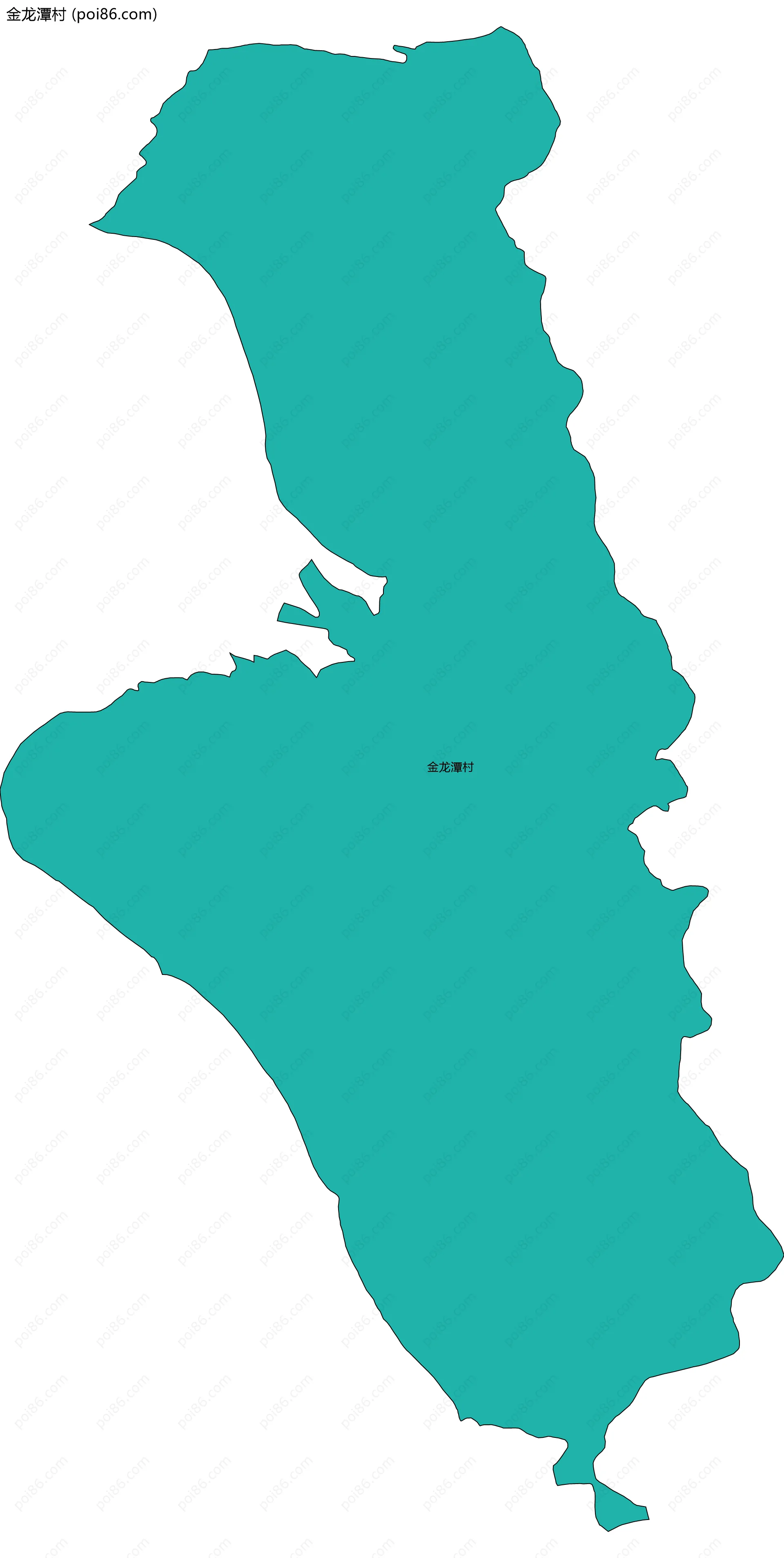 金龙潭村边界地图