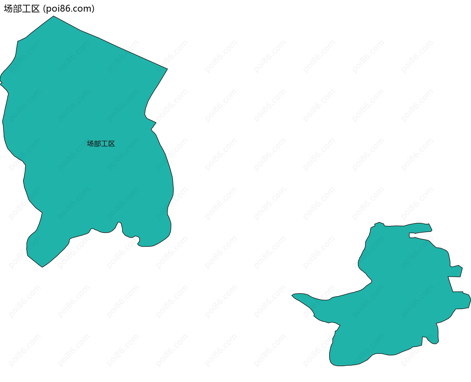 场部工区边界地图