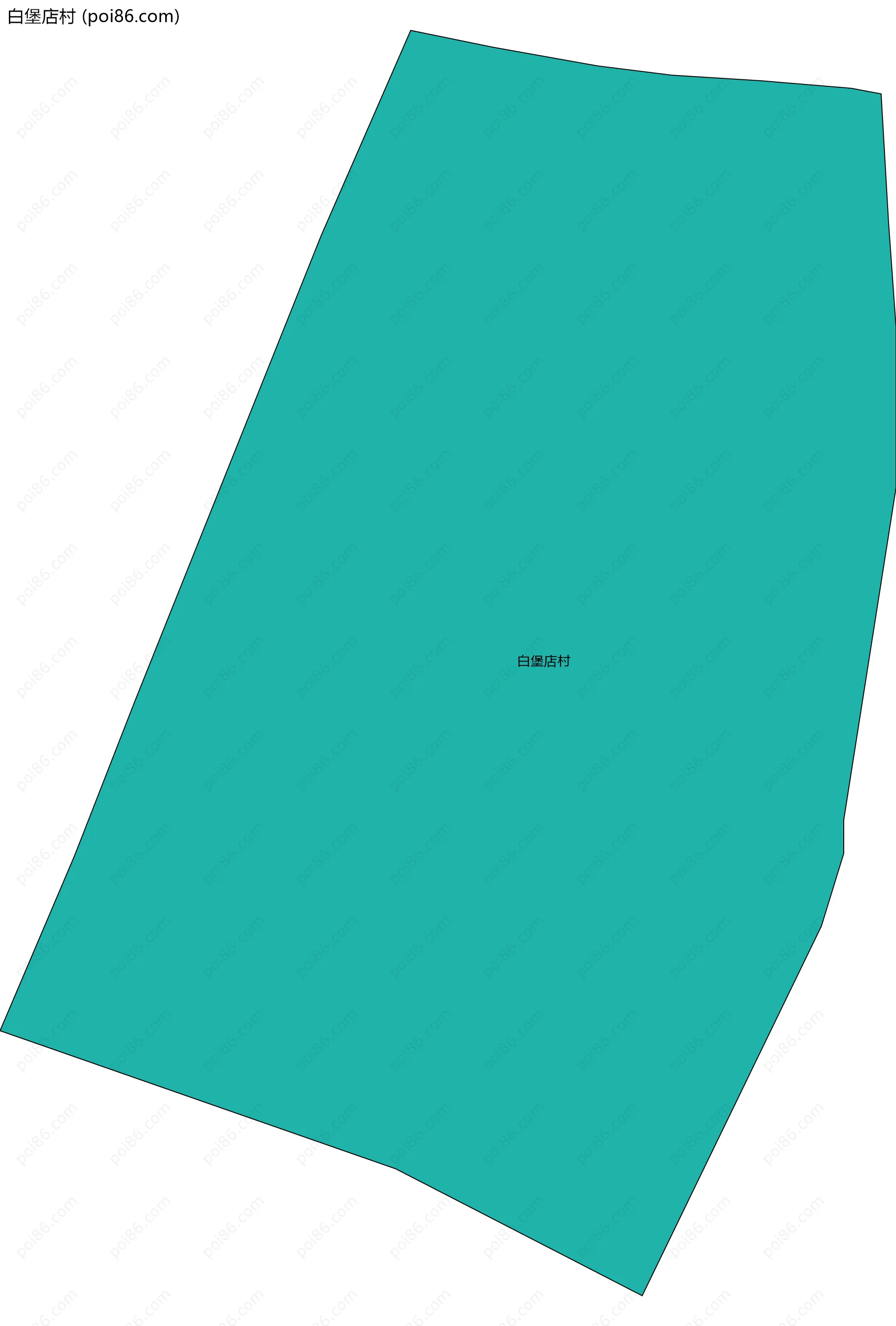 白堡店村边界地图