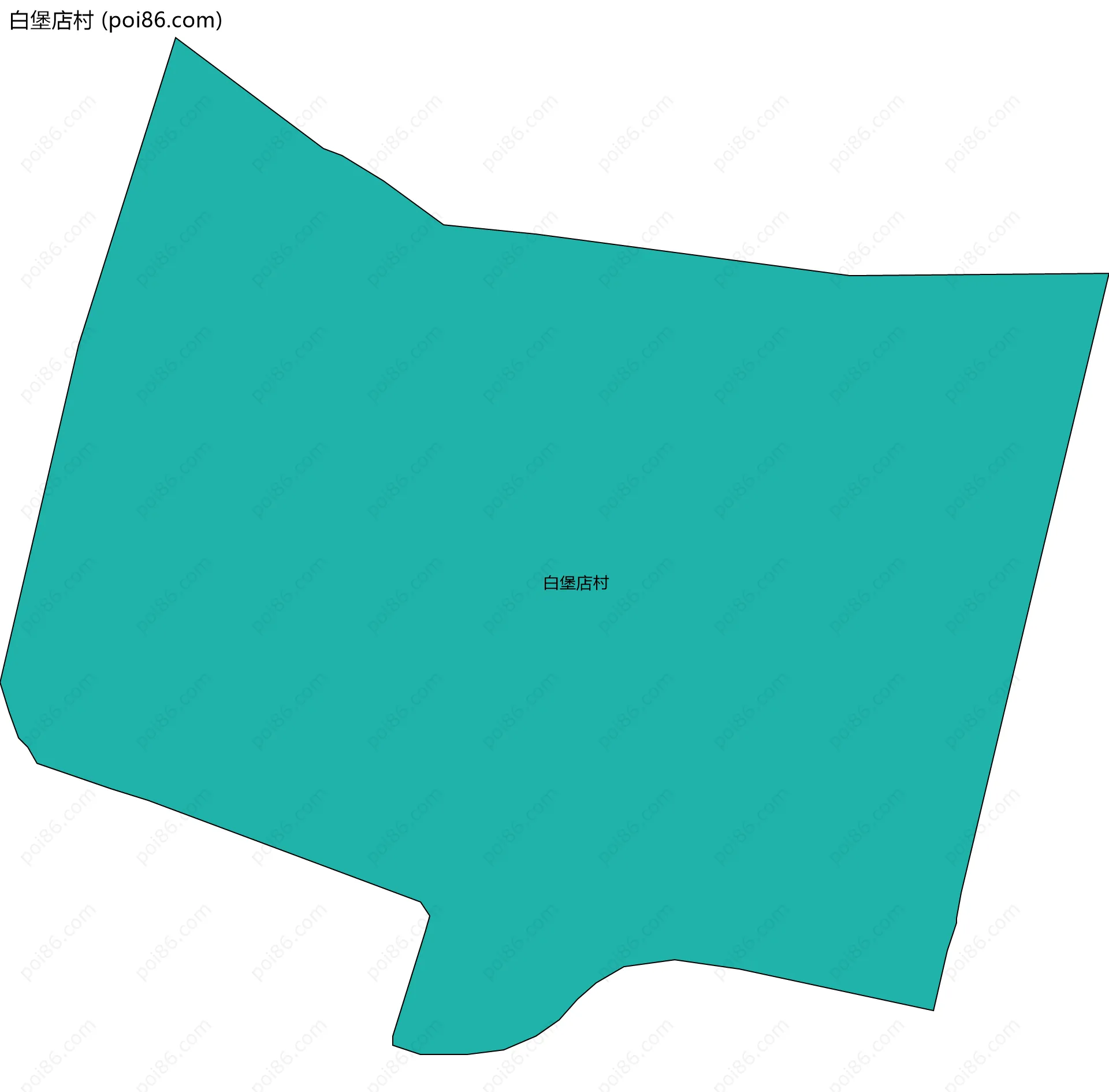 白堡店村边界地图