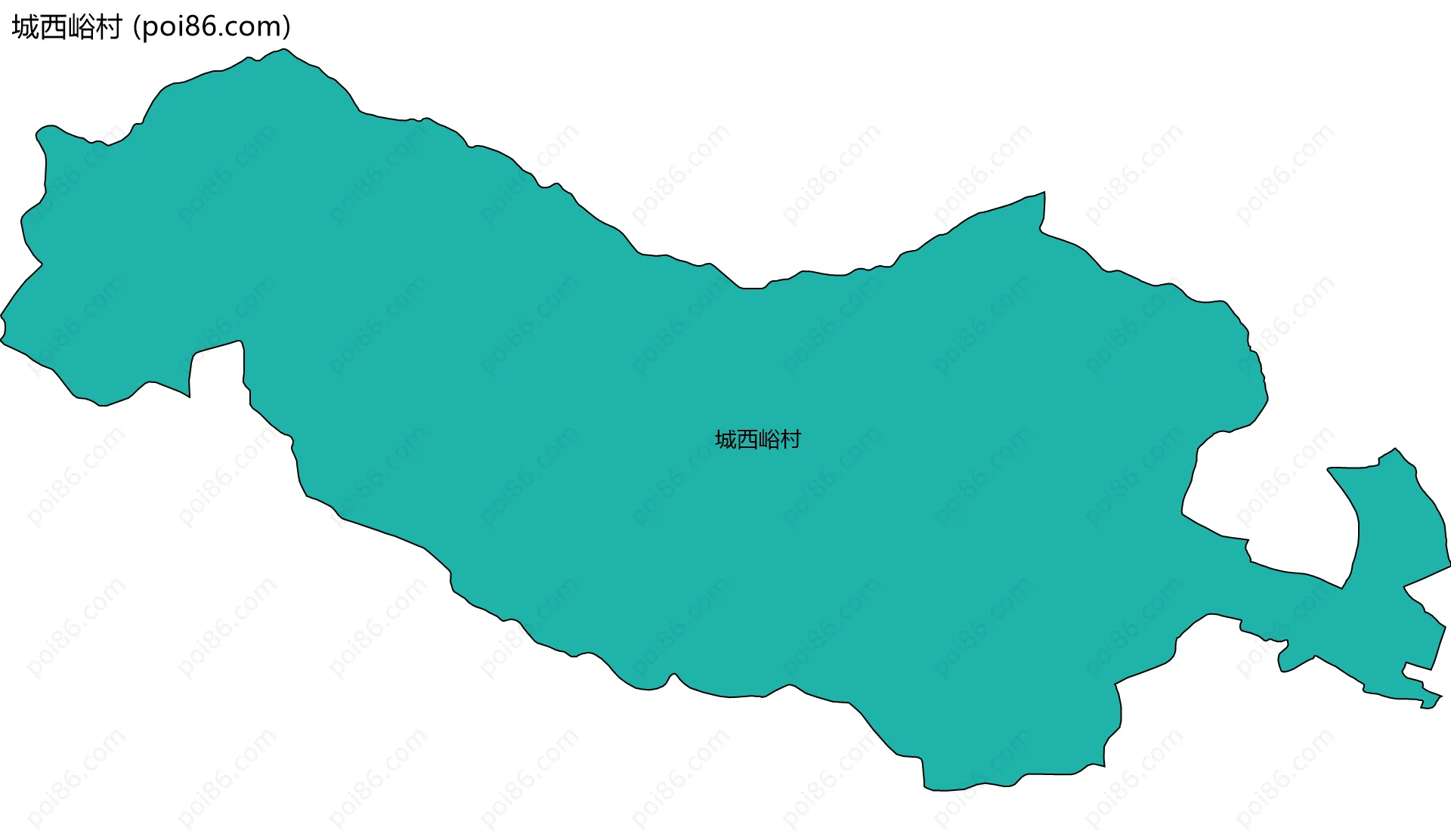 城西峪村边界地图